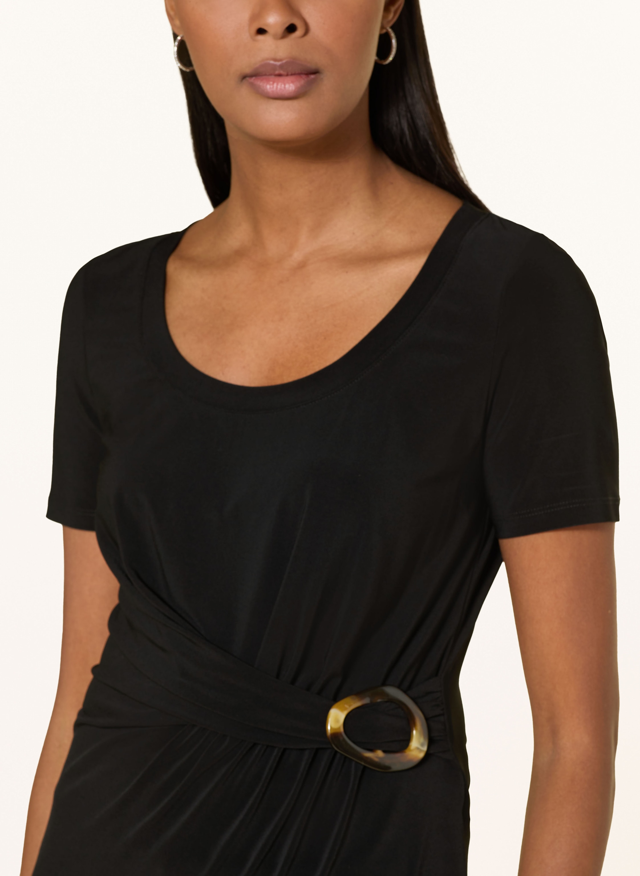 Thumbnail - Joseph Ribkoff T-Shirt In Wickeloptik schwarz