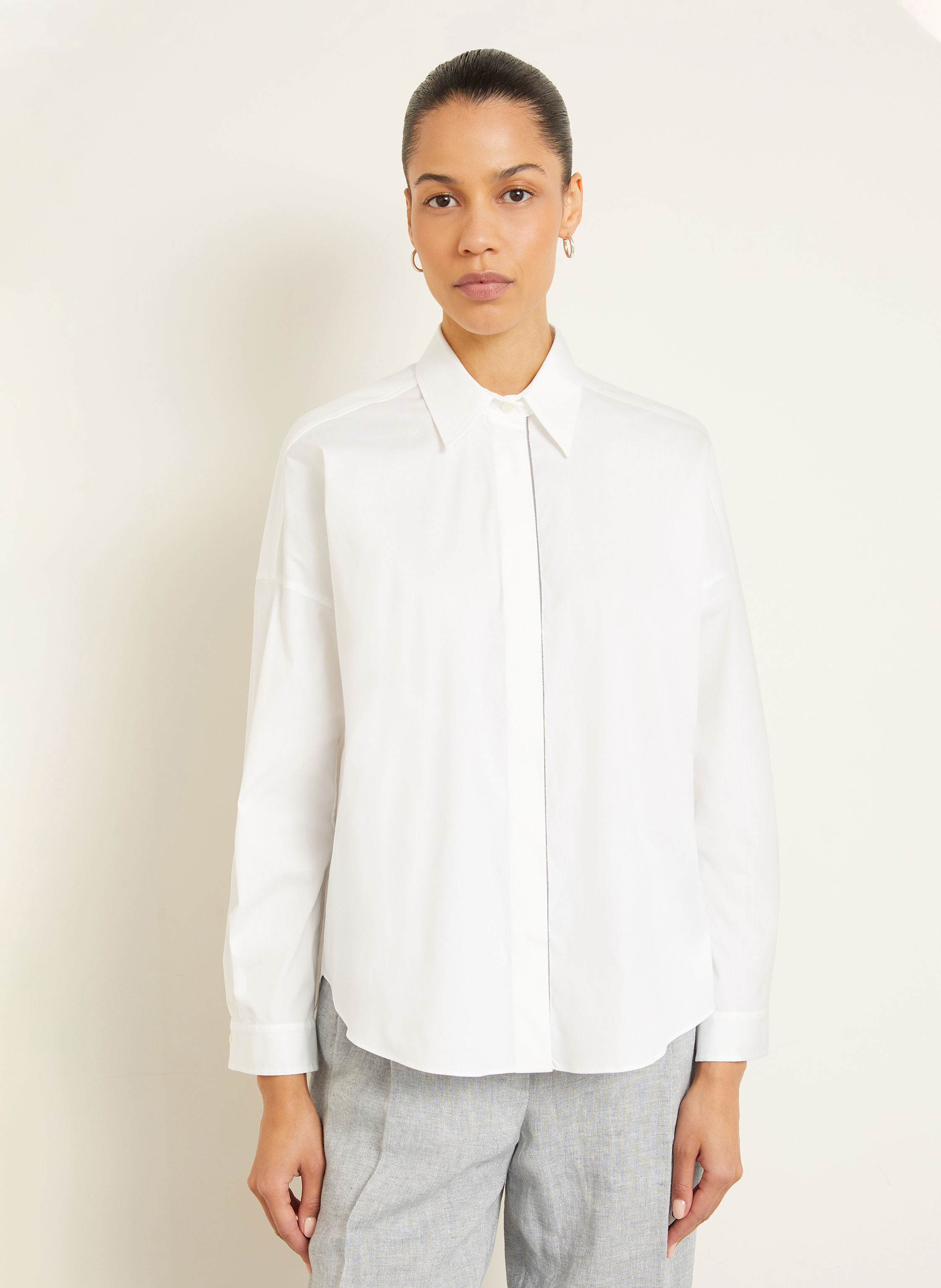 Thumbnail - Brunello Cucinelli Hemdbluse weiss