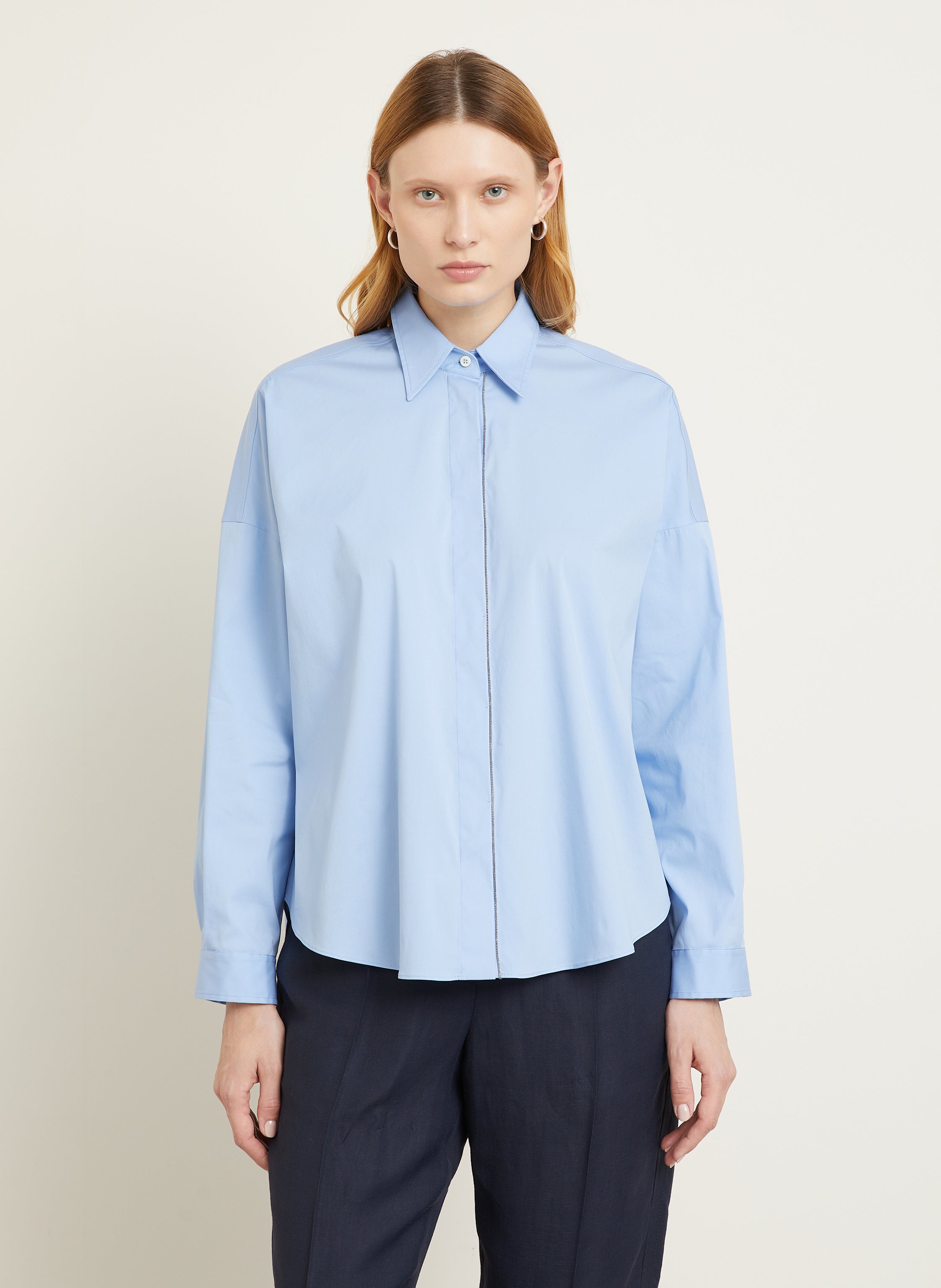 Thumbnail - Brunello Cucinelli Hemdbluse blau
