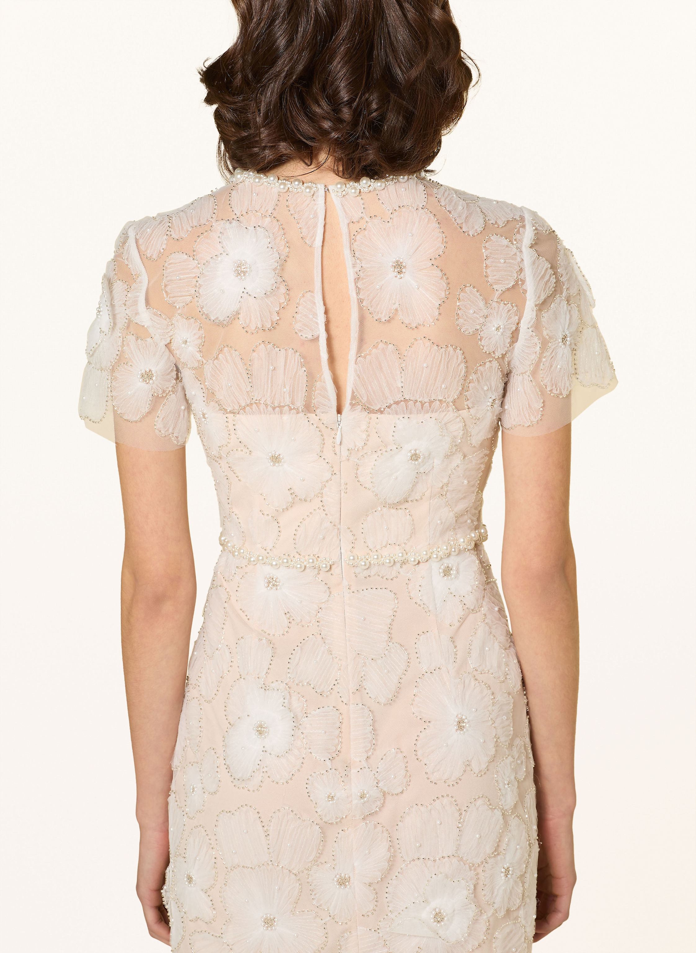 Thumbnail - Self-Portrait Cocktailkleid Mit Schmuckperlen weiss