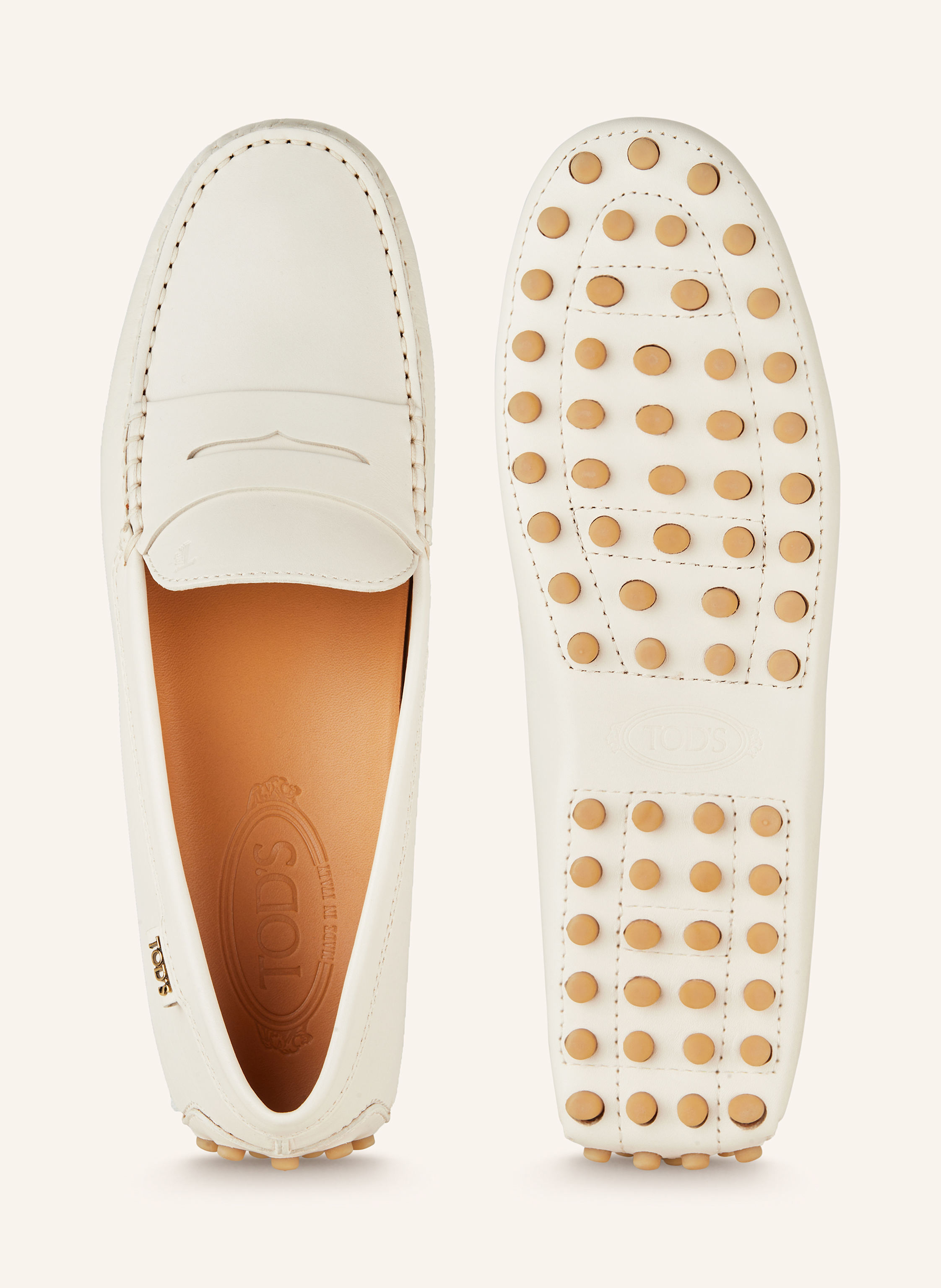 Thumbnail - Tod's Penny-Loafer weiss