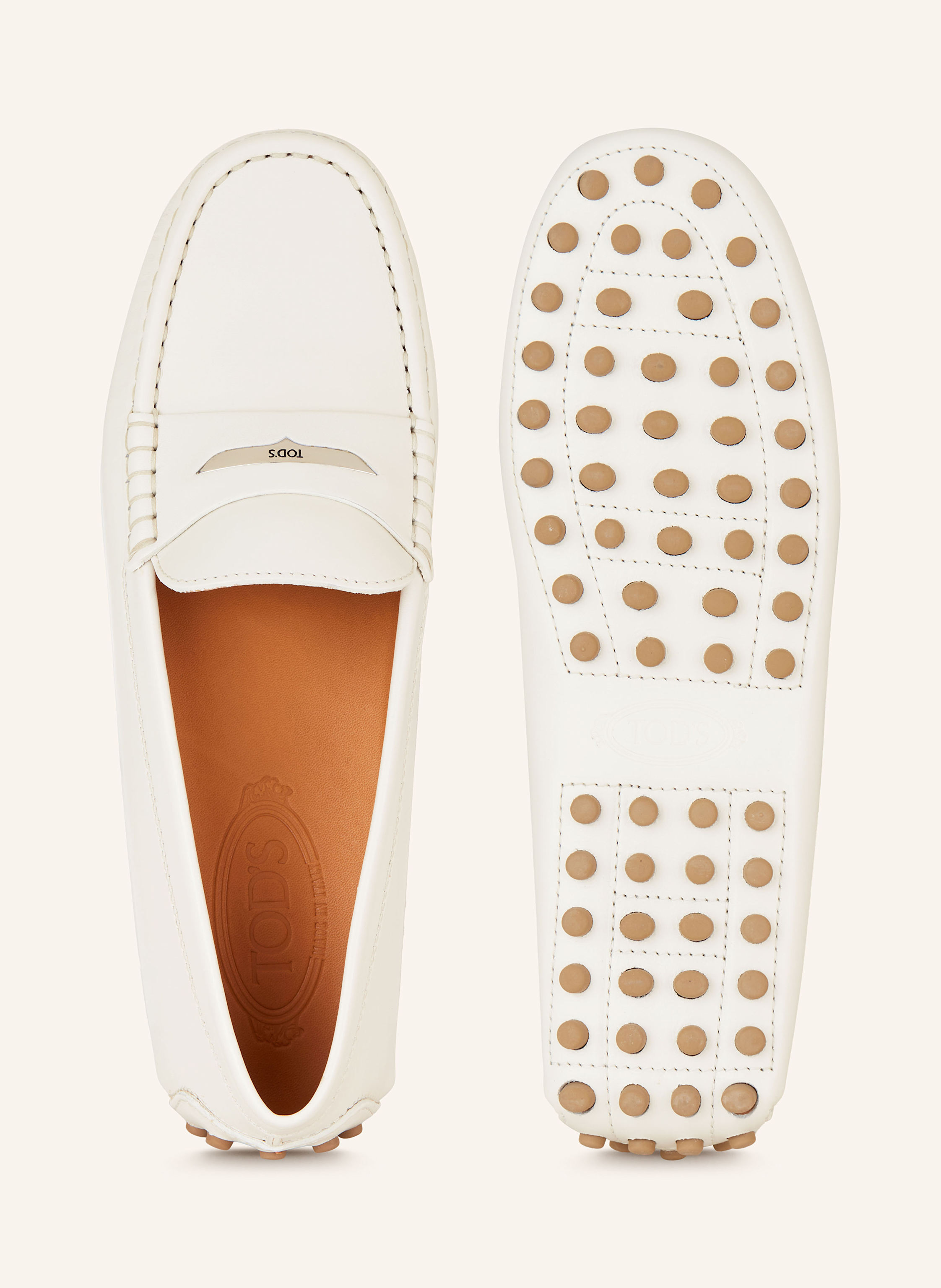 Thumbnail - Tod's Penny-Loafer Gommino weiss