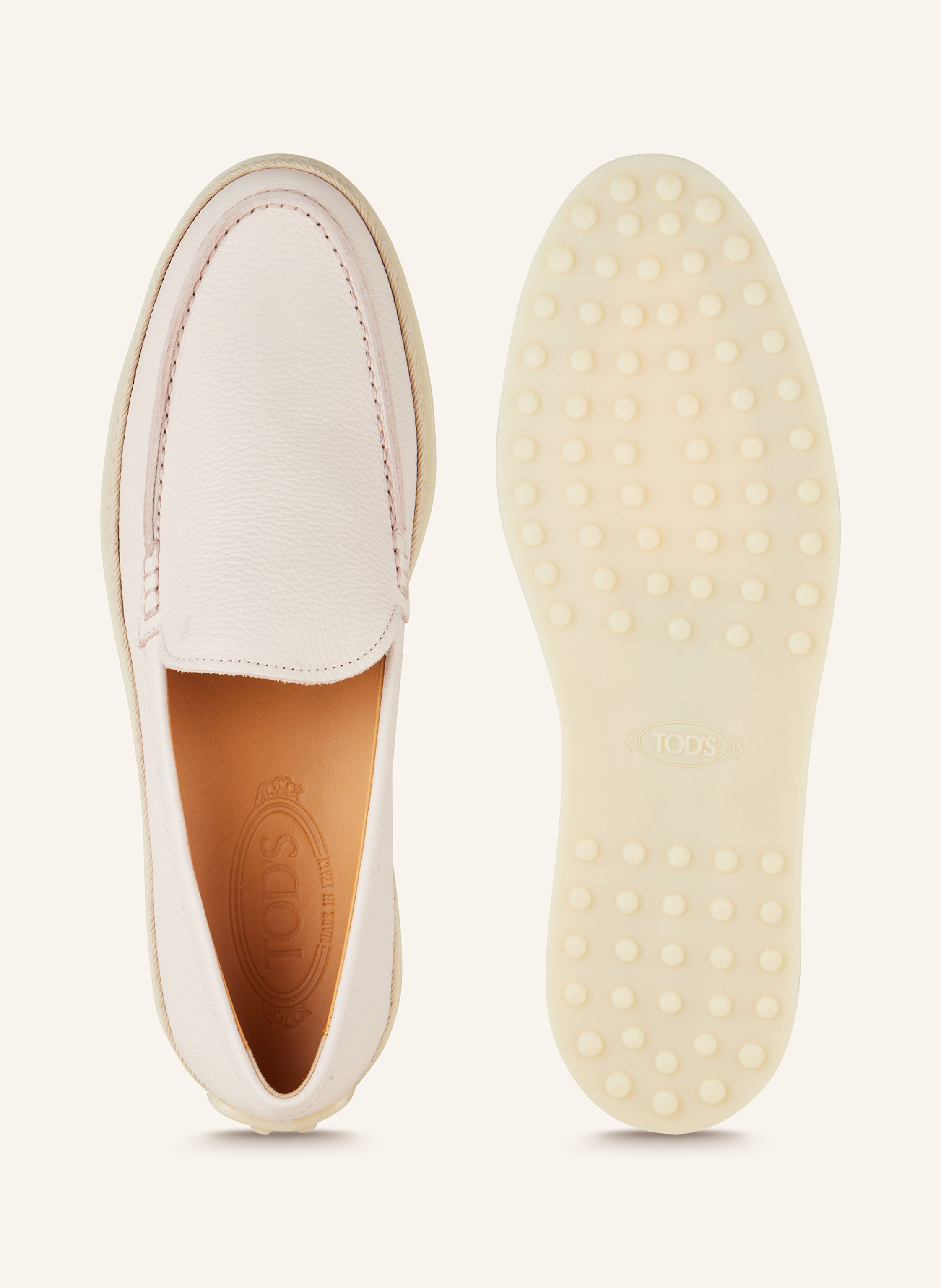 Thumbnail - Tod's Loafer Gomma Rafia rosa