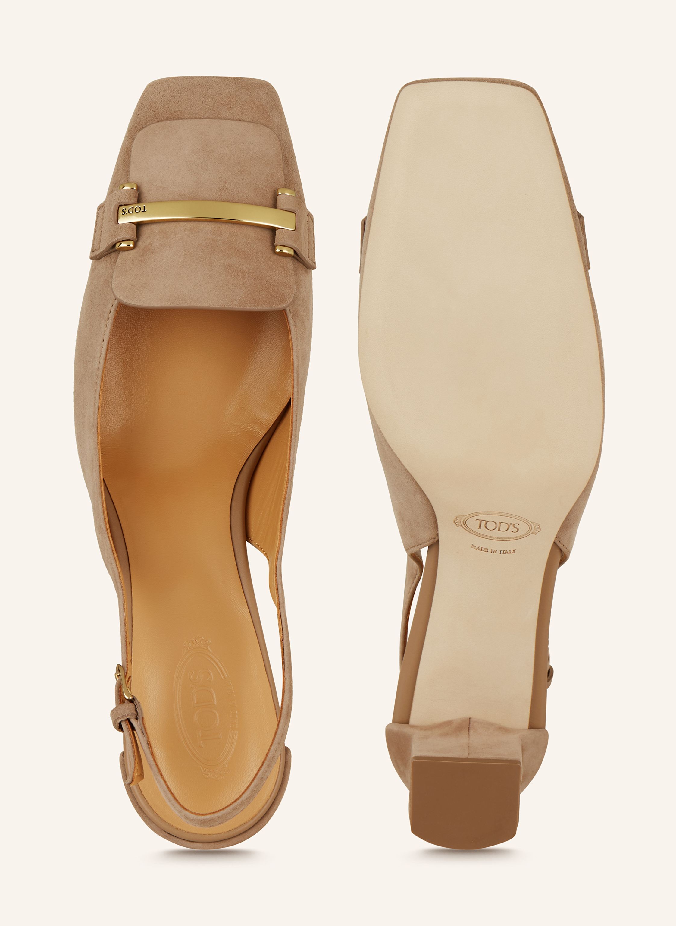Thumbnail - Tod's Slingpumps beige
