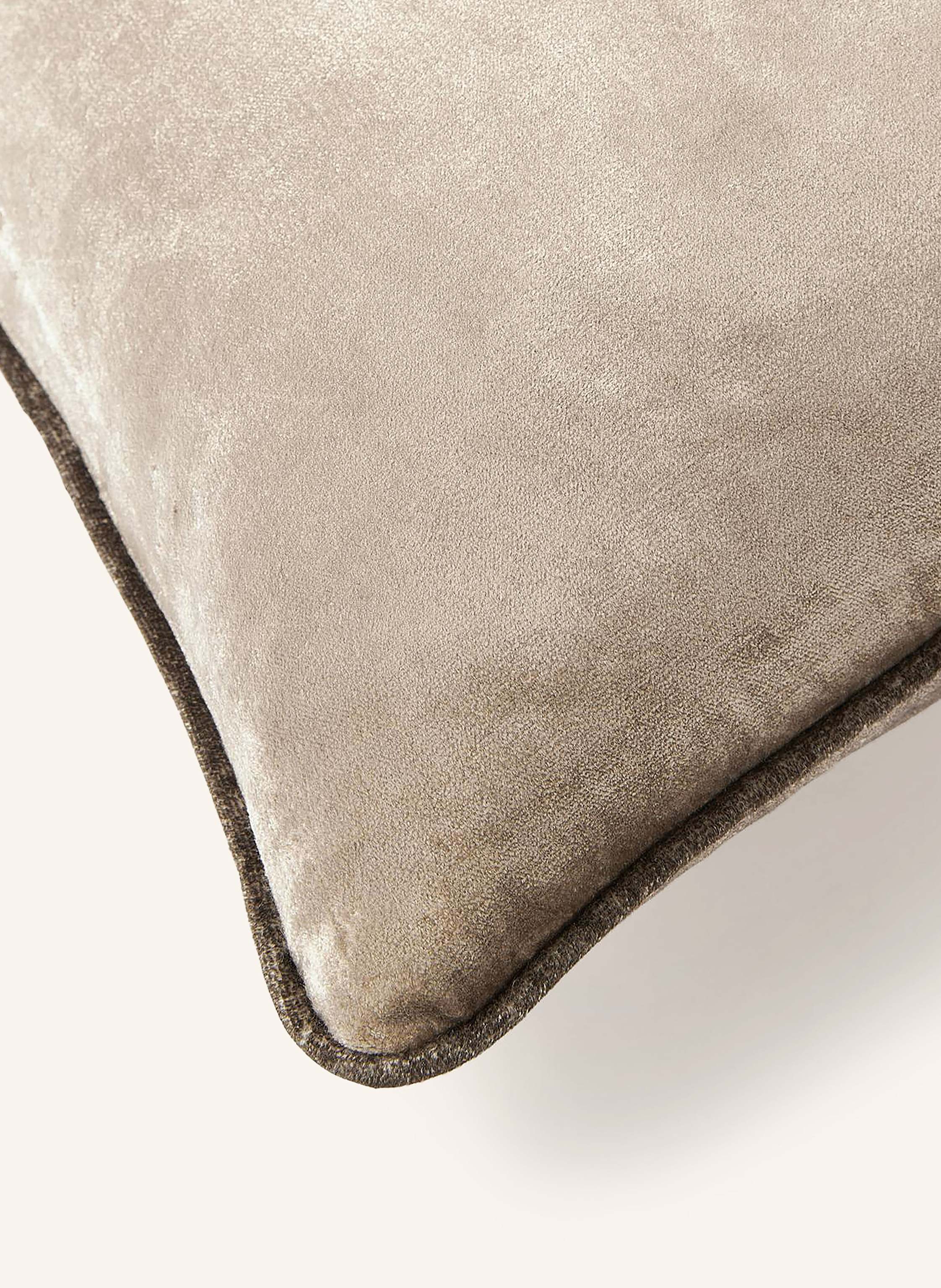 Thumbnail - Westwing Collection Dekokissenhülle Seraphina Aus Samt beige