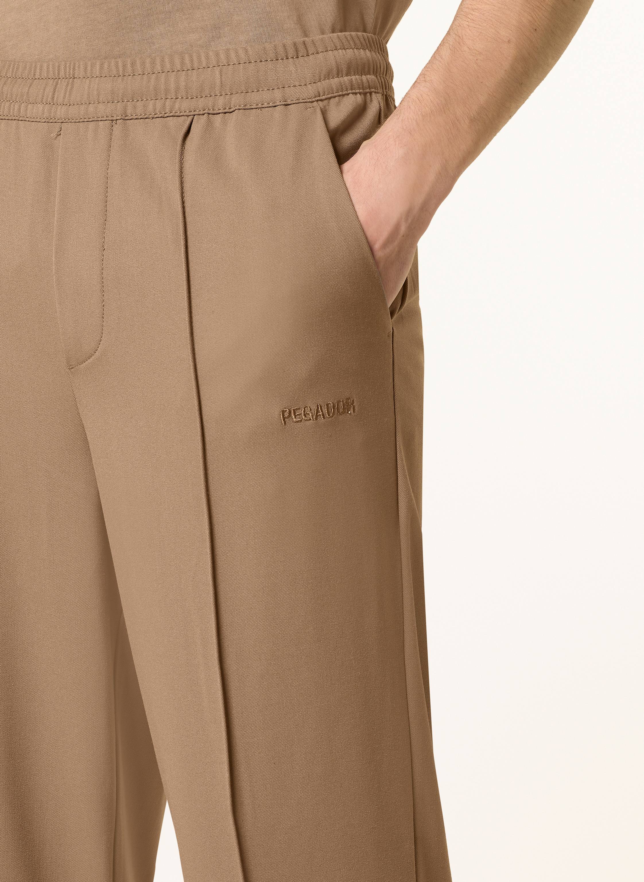 Thumbnail - Pegador Hose Moye Im Jogging-Stil Wide Fit braun