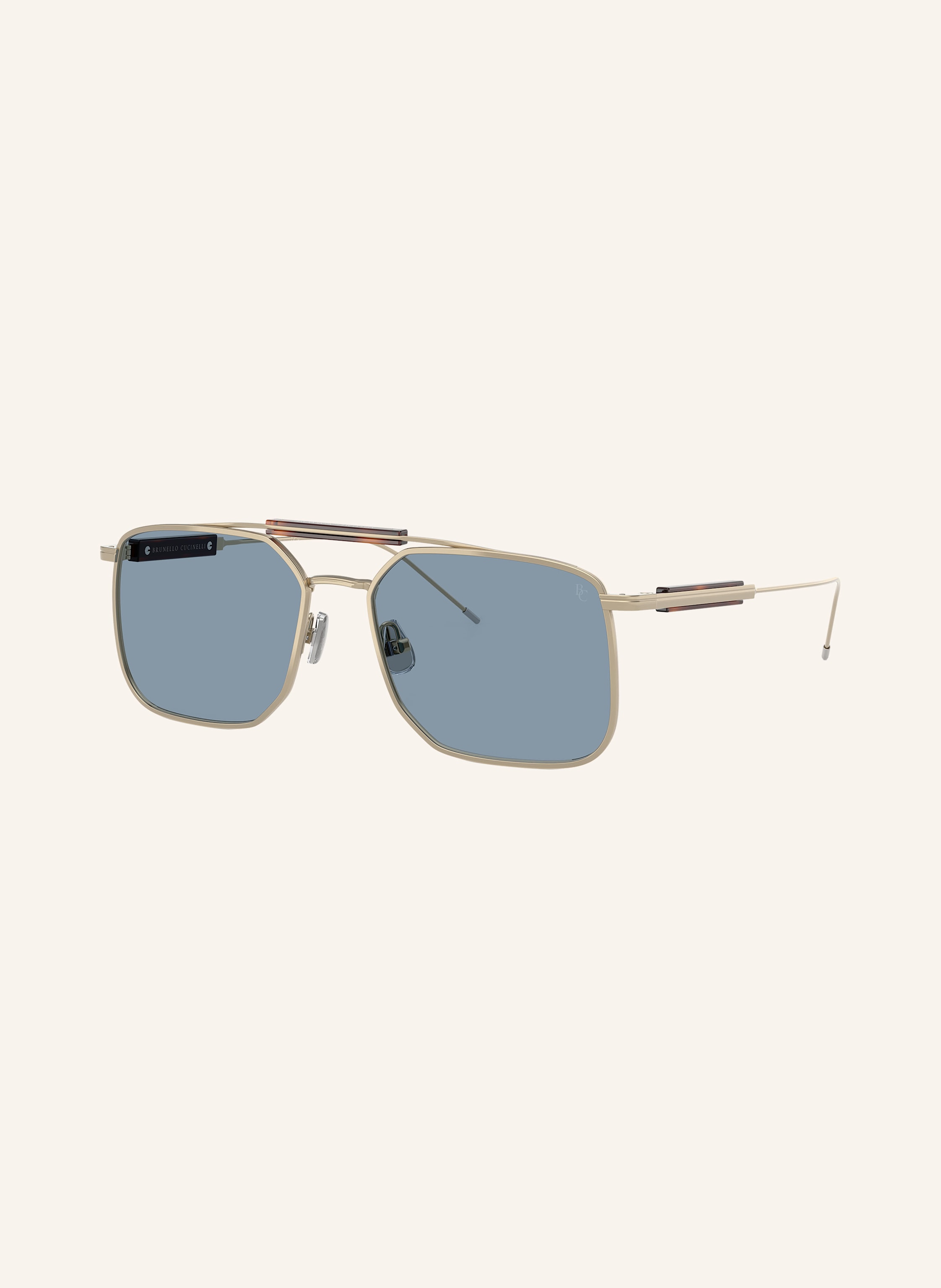 Brunello Cucinelli Brunello Cucinelli Sonnenbrille bc2005st gold in 500256 - GOLD/ BLAU