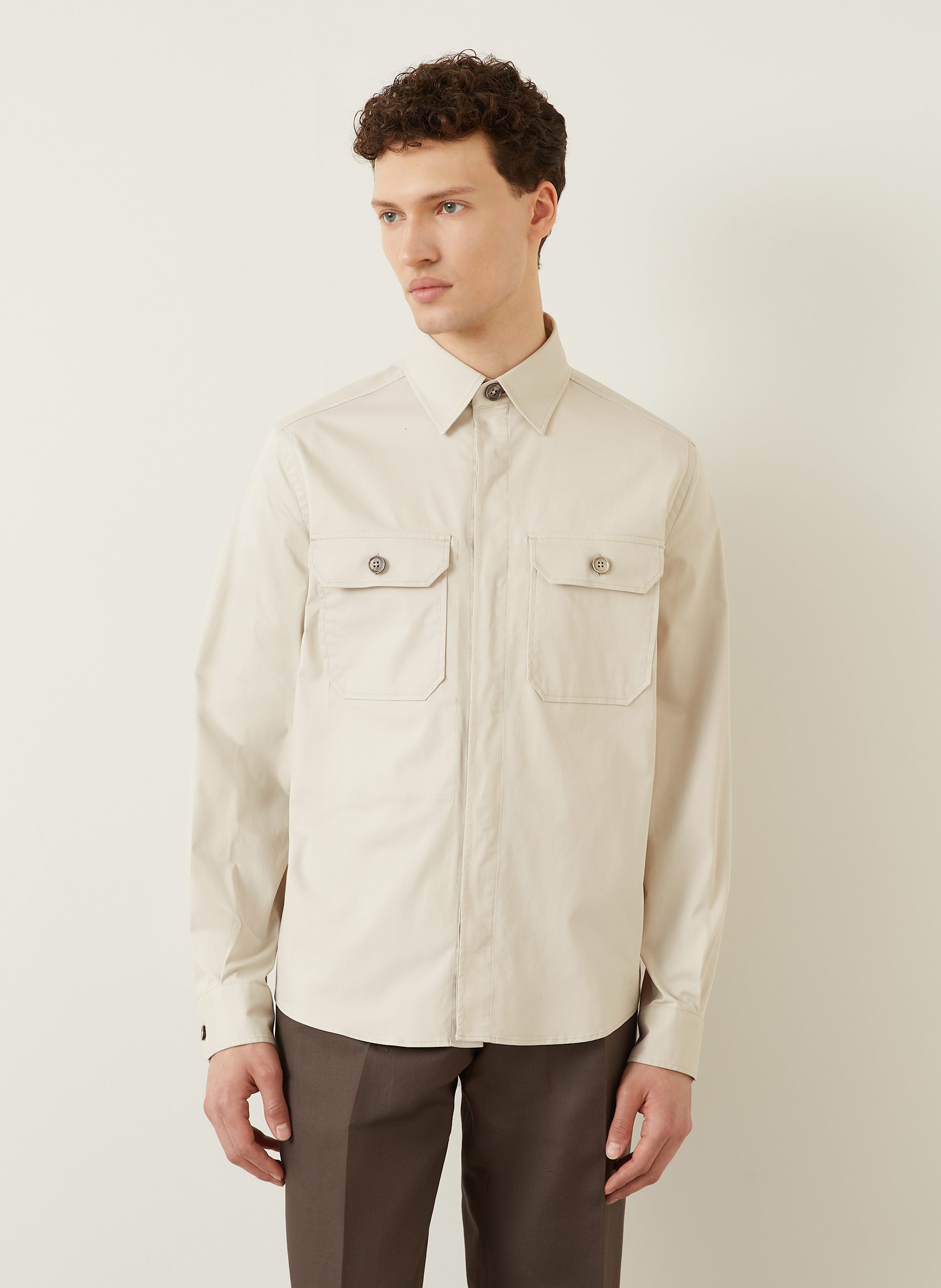 Thumbnail - Zegna Overshirt beige