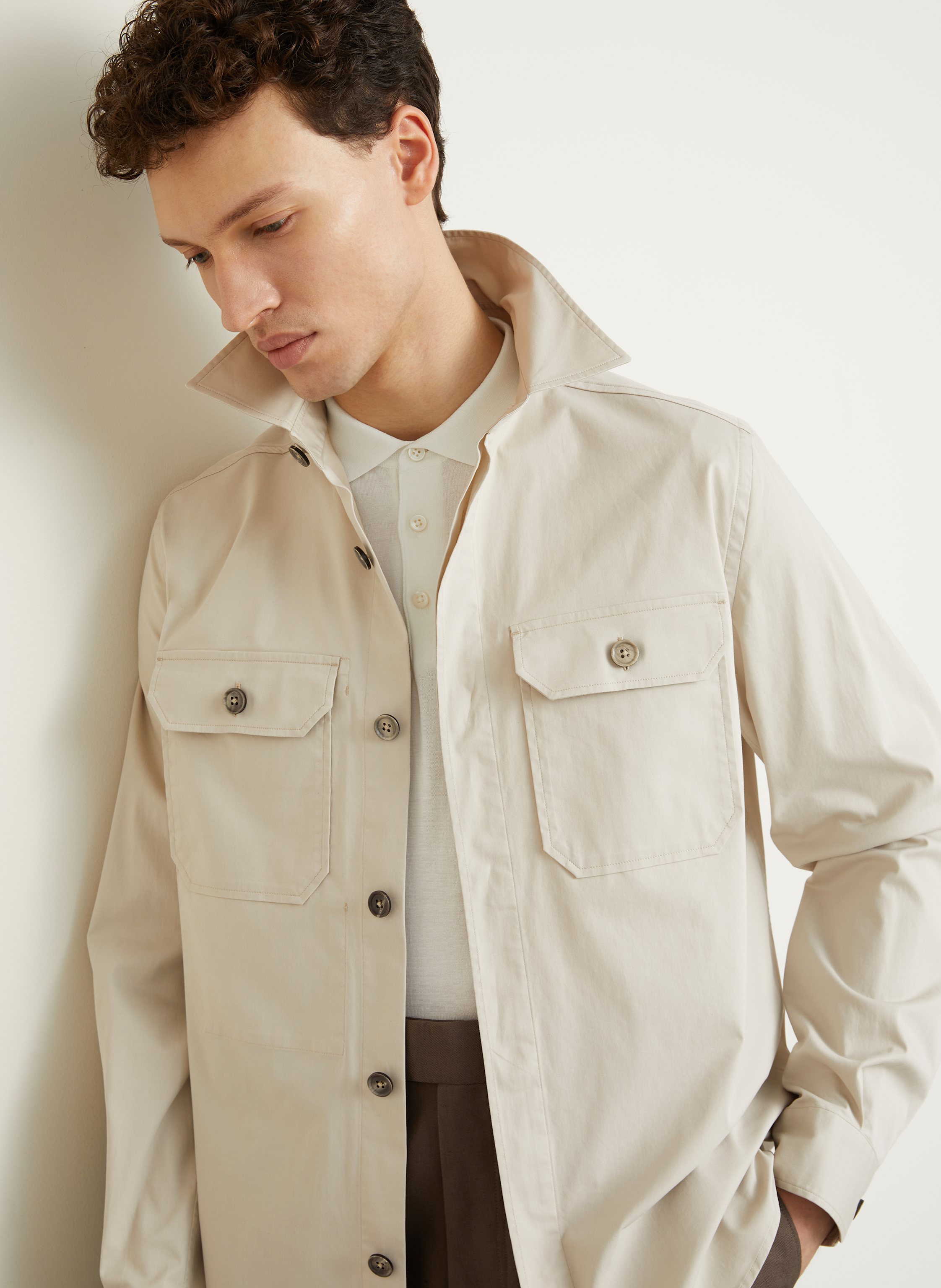 Thumbnail - Zegna Overshirt beige