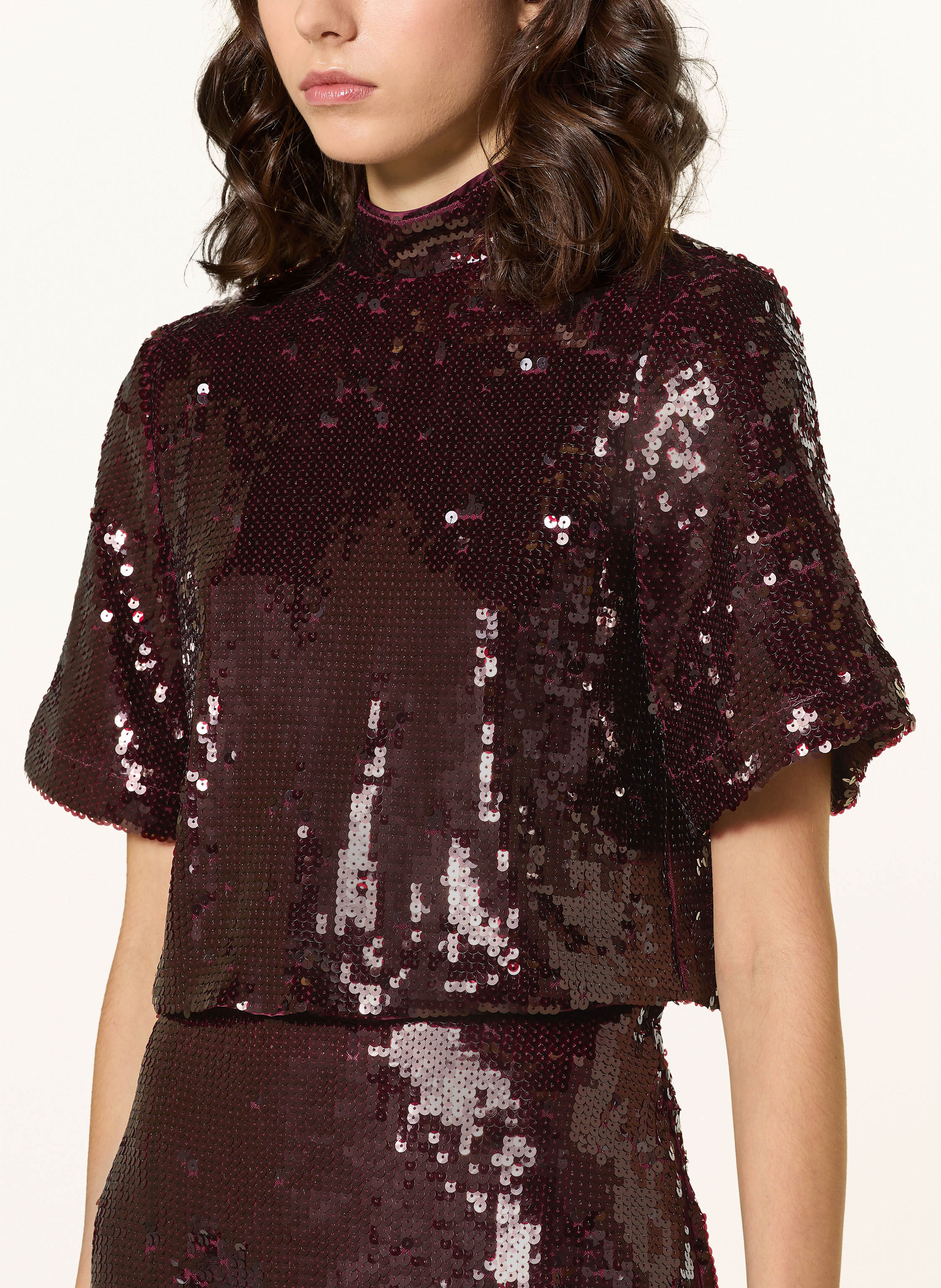 Thumbnail - Malina T-Shirt Linn Mit Pailletten rot