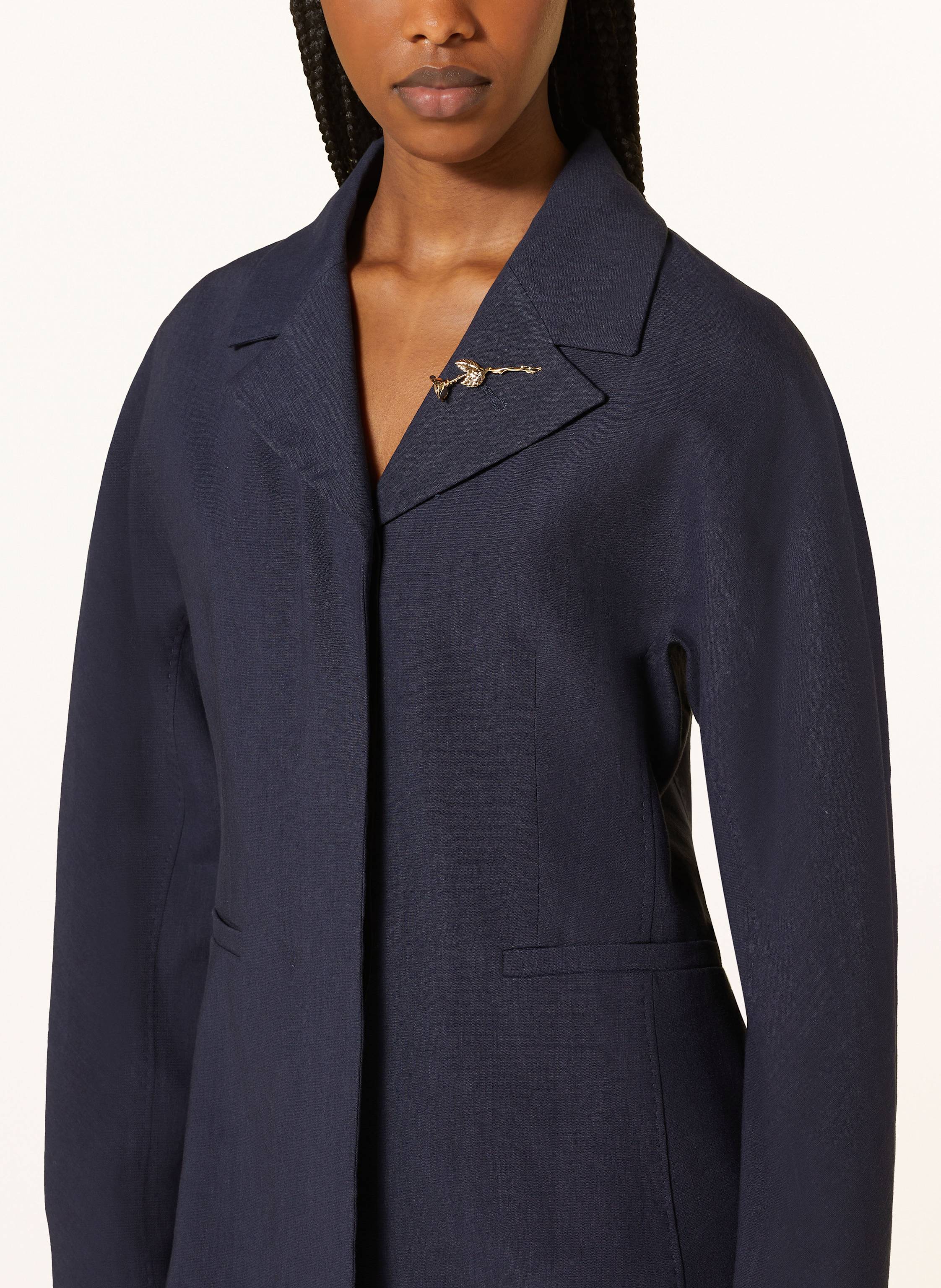 Thumbnail - Marella Blazer Mit Leinen blau