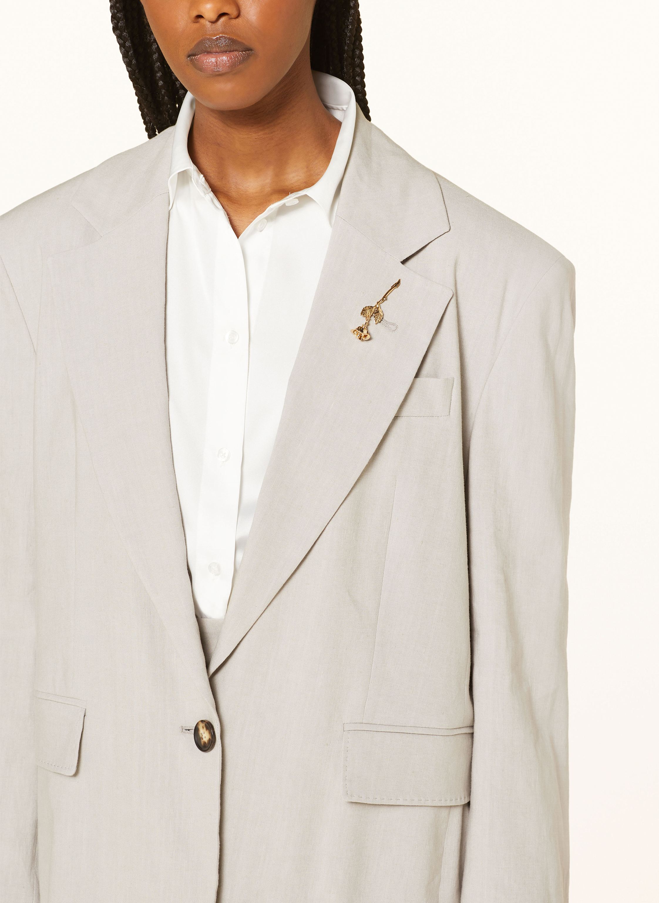 Thumbnail - Marella Longblazer Mit Leinen beige