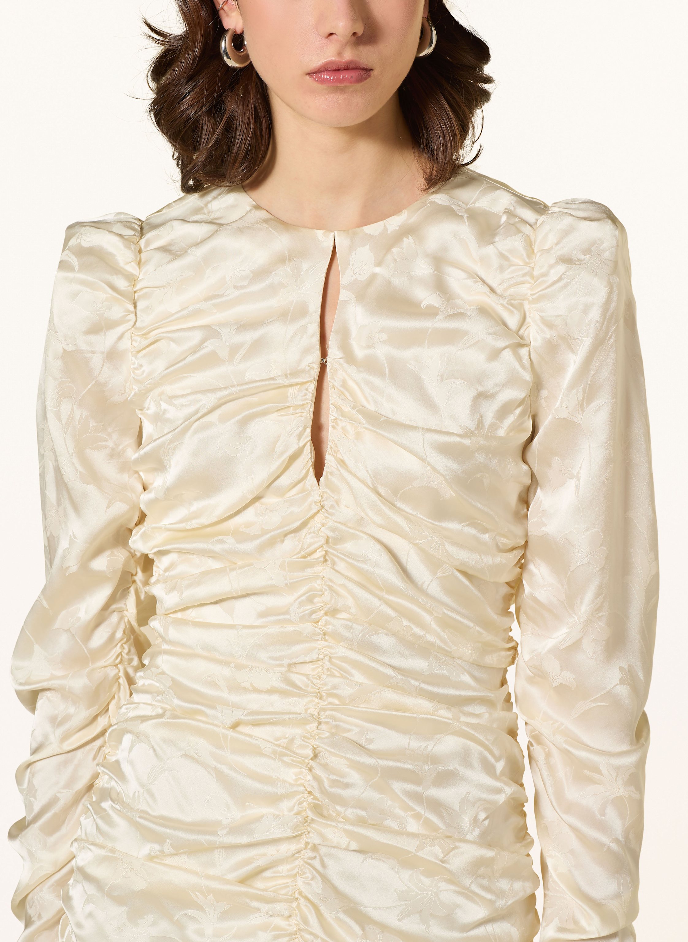 Thumbnail - Rotate Cocktailkleid Mit Jacquard weiss