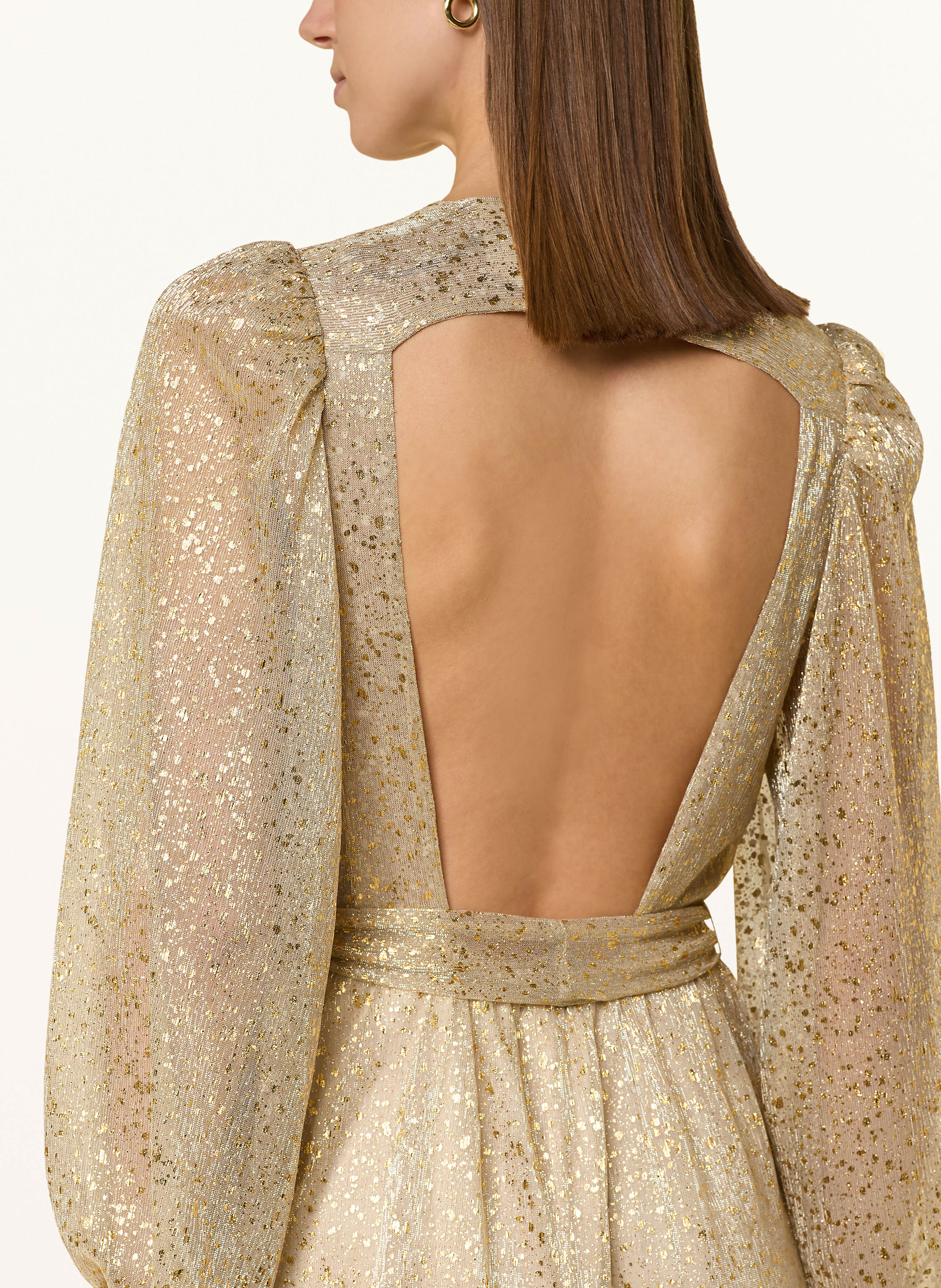 Thumbnail - Ba&Sh Kleid Cala In Wickeloptik Mit Cut-Out gold