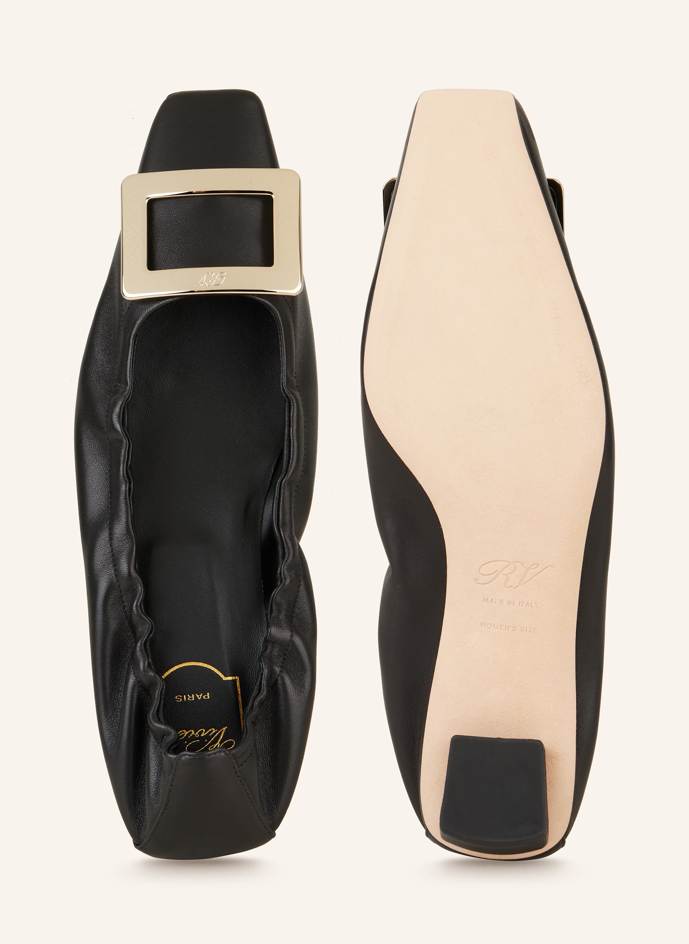 Thumbnail - Roger Vivier Ballerinas Belle Vivier schwarz