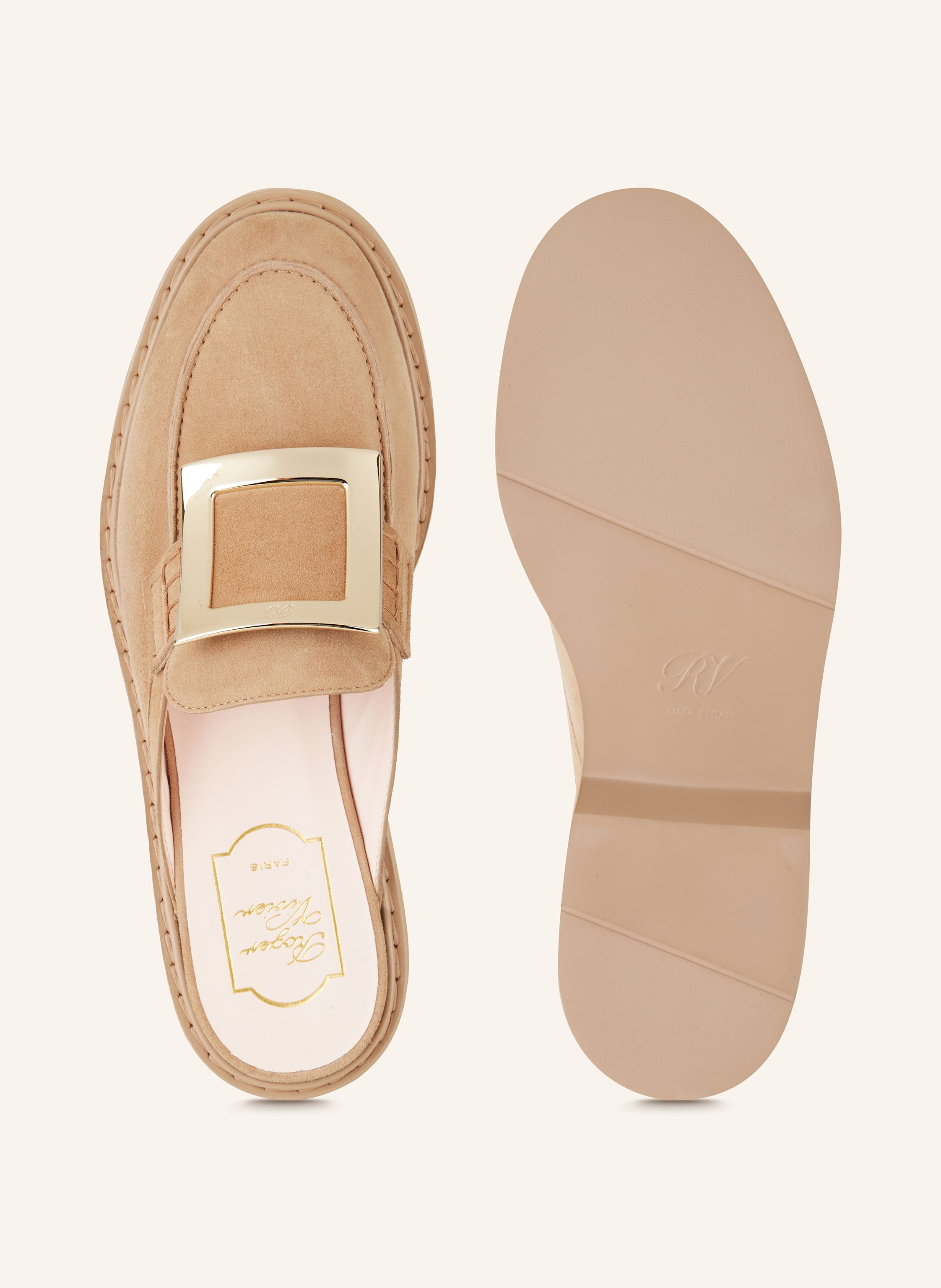 Thumbnail - Roger Vivier Mules Viv‘ Rangers braun