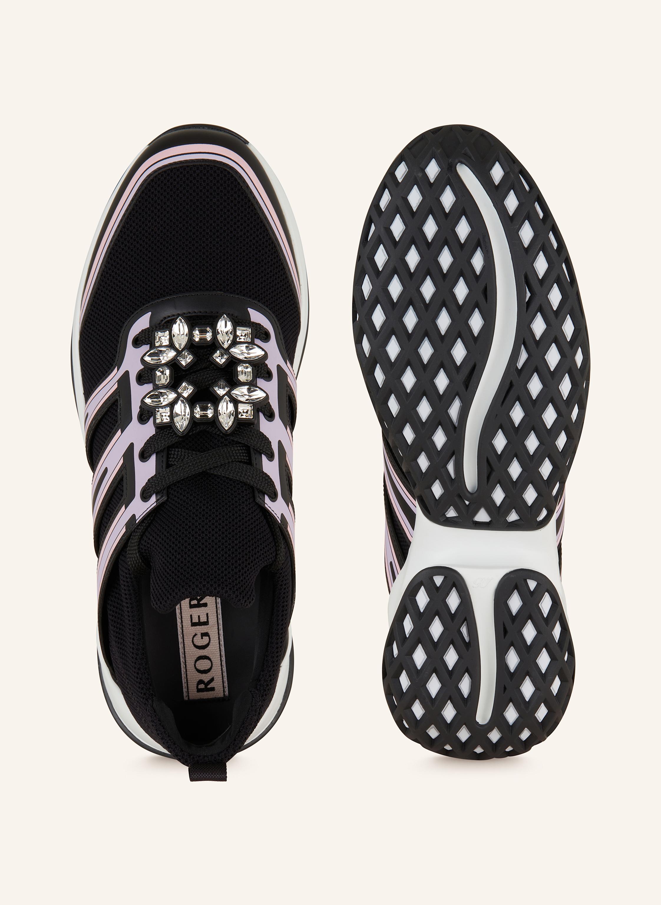 Thumbnail - Roger Vivier Sneaker Viv' Run Mit Schmucksteinen schwarz