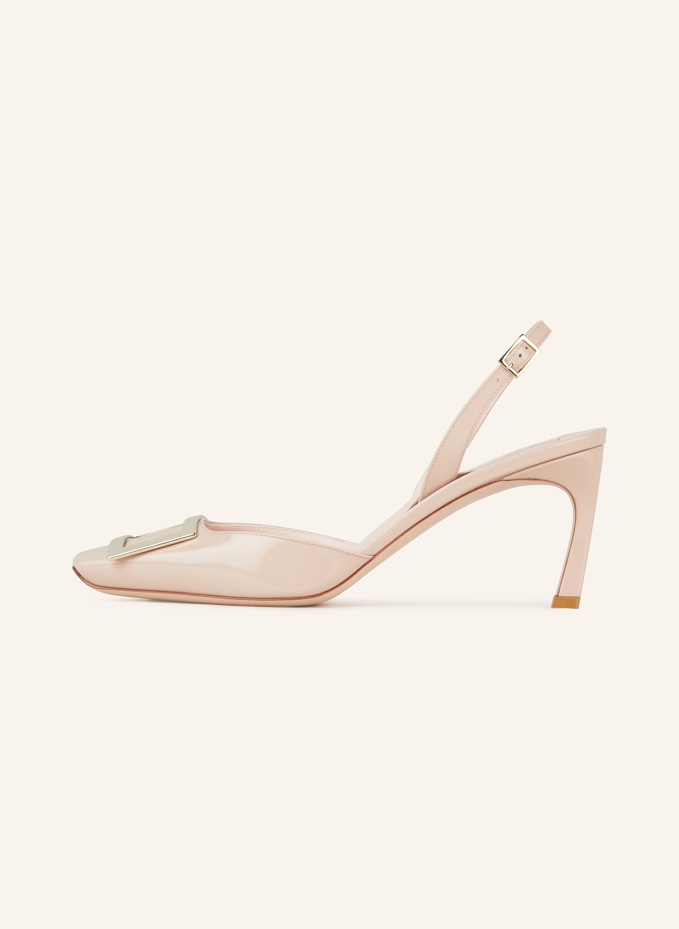Thumbnail - Roger Vivier Slingpumps Trompette beige