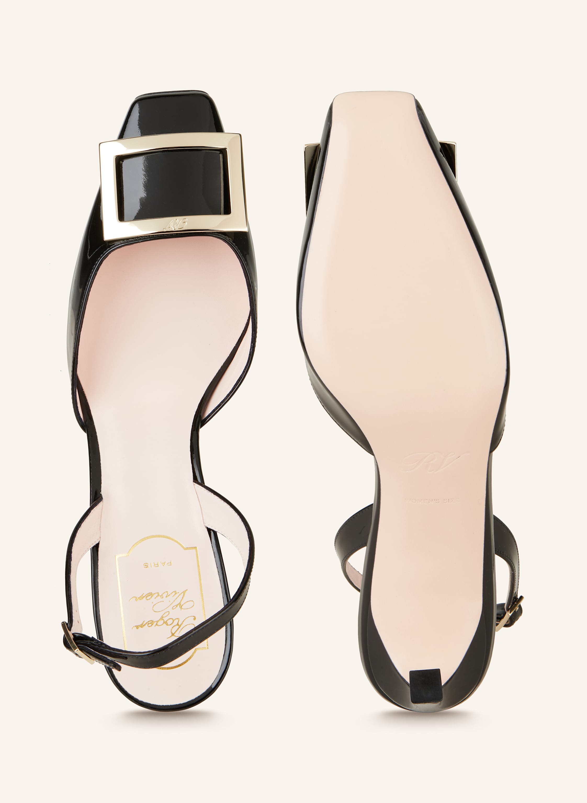 Thumbnail - Roger Vivier Slingpumps Trompette schwarz