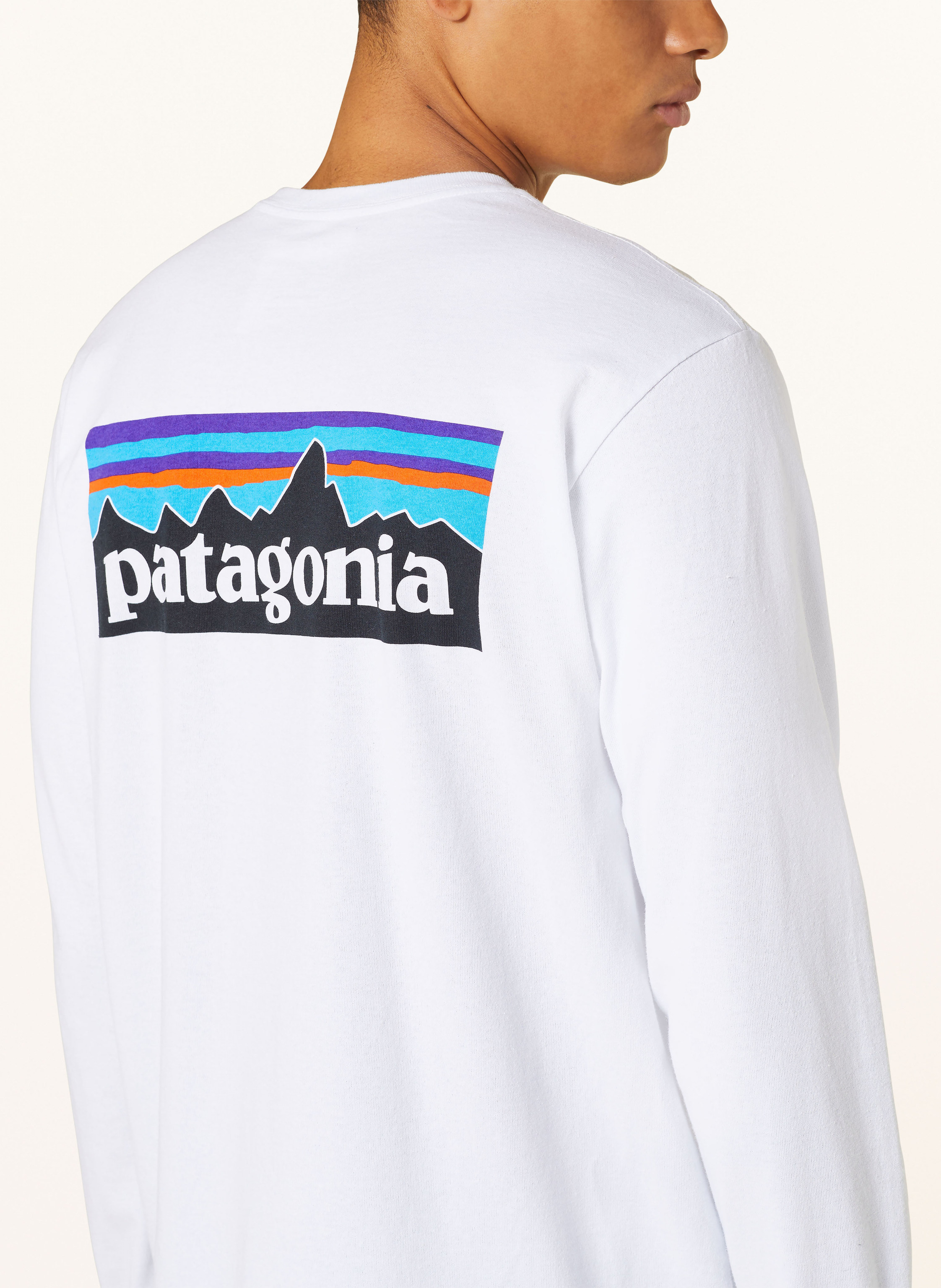 Thumbnail - Patagonia Longsleeve P-6 weiss