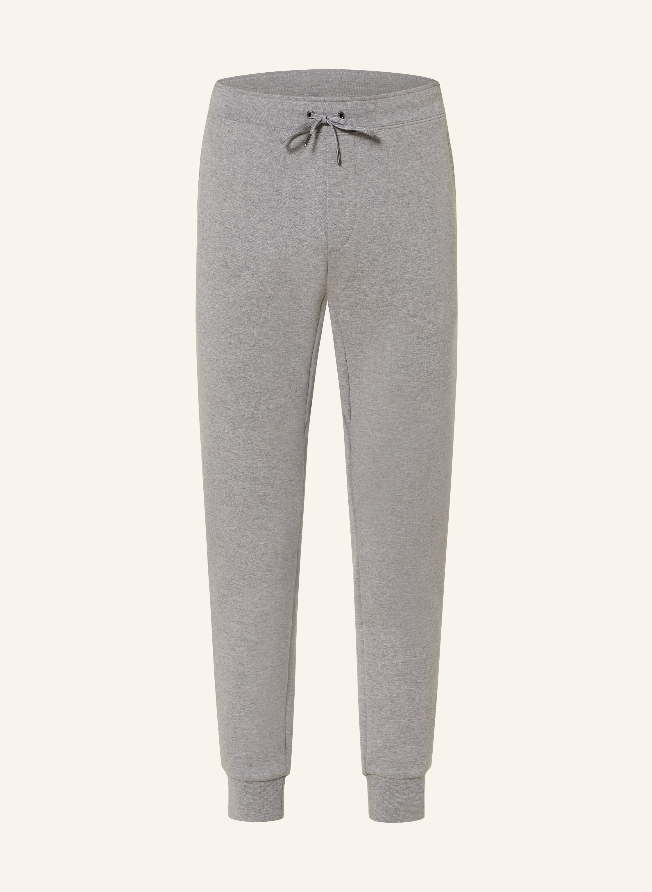 Gray polo sweatpants top