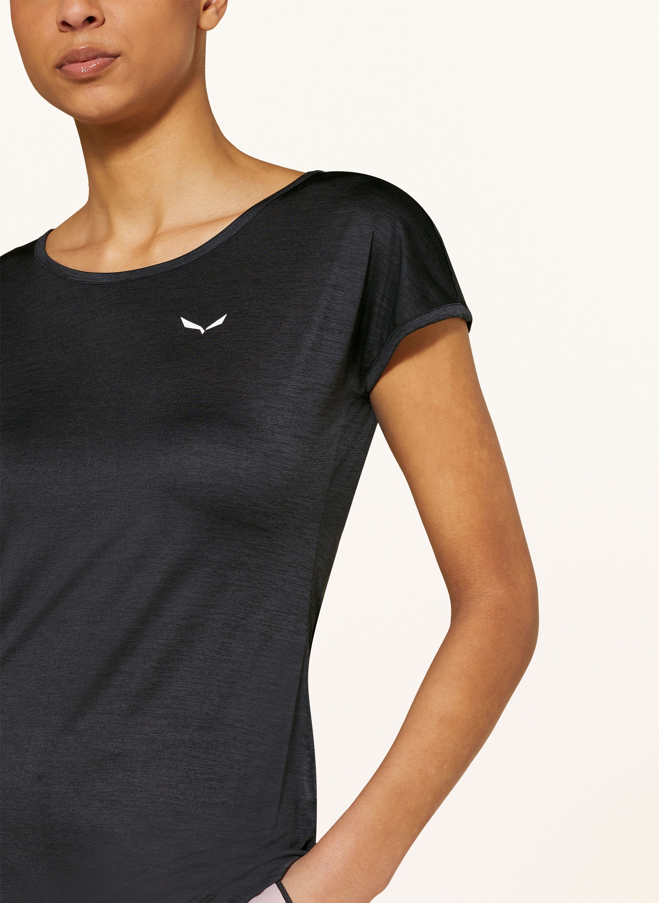 Thumbnail - Salewa T-Shirt Puez Melange Dry'ton schwarz