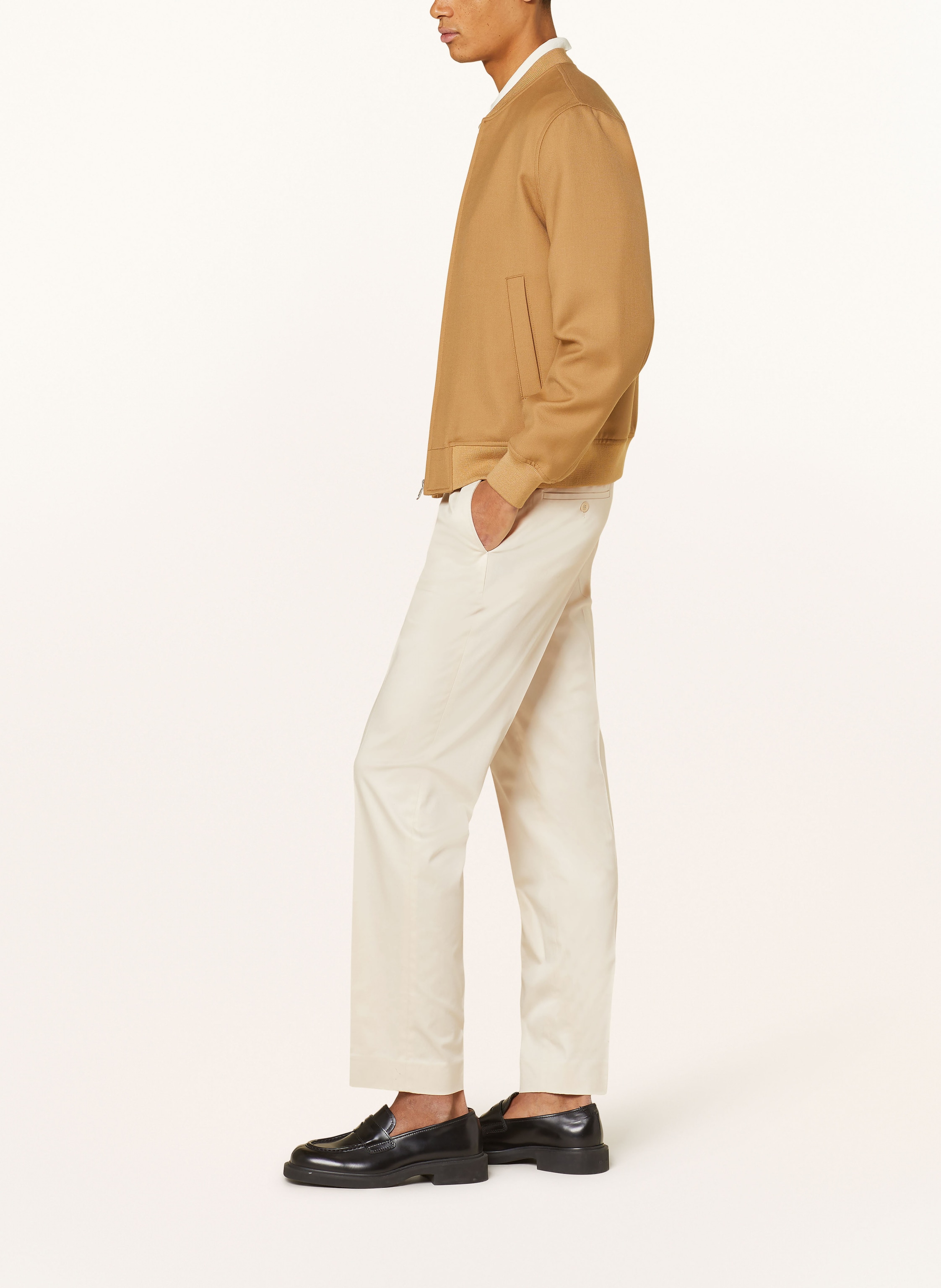 Thumbnail - Sandro Hose Im Jogging-Stil Regular Fit beige