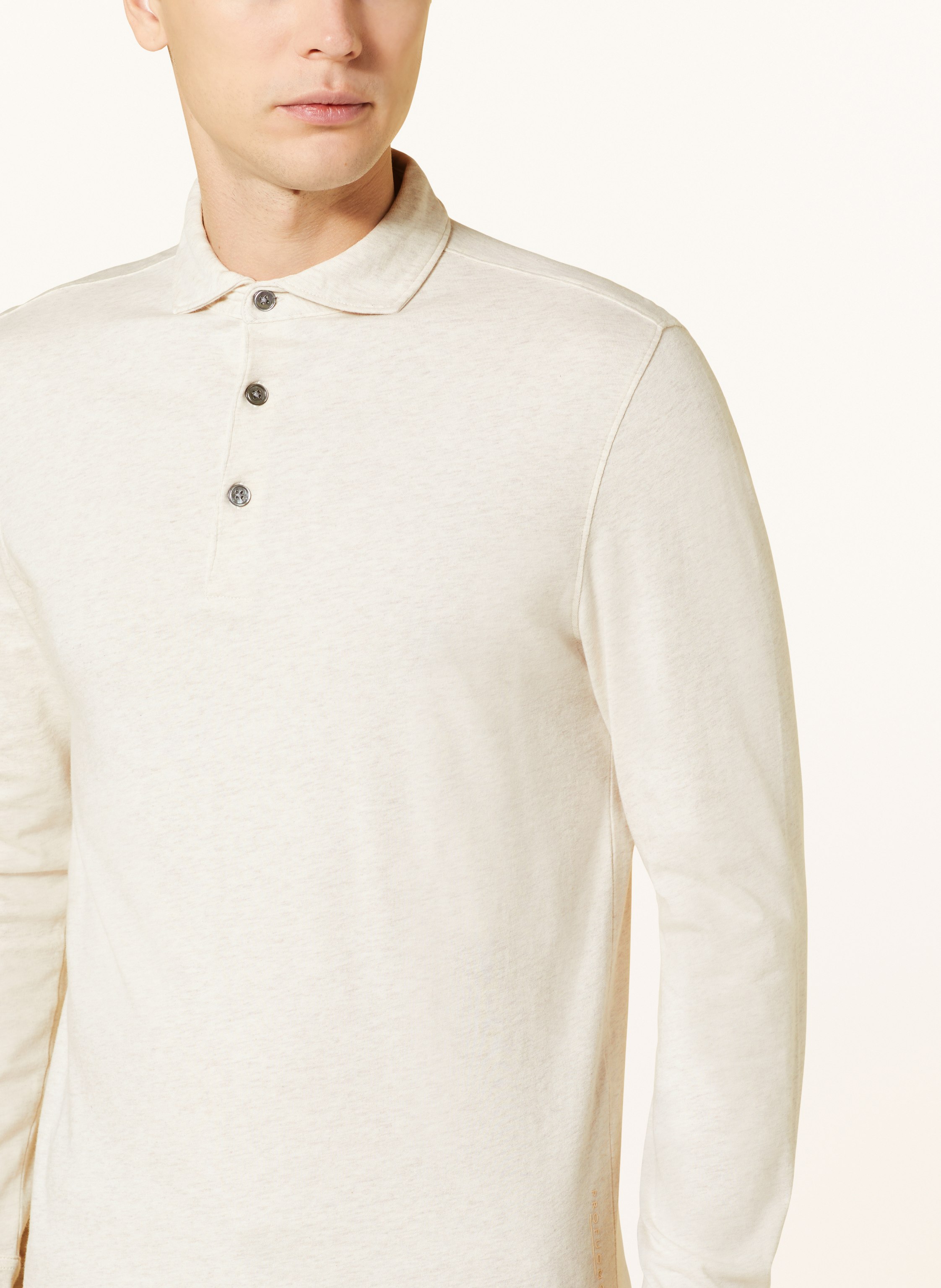 Thumbnail - Profuomo Jersey-Poloshirt weiss
