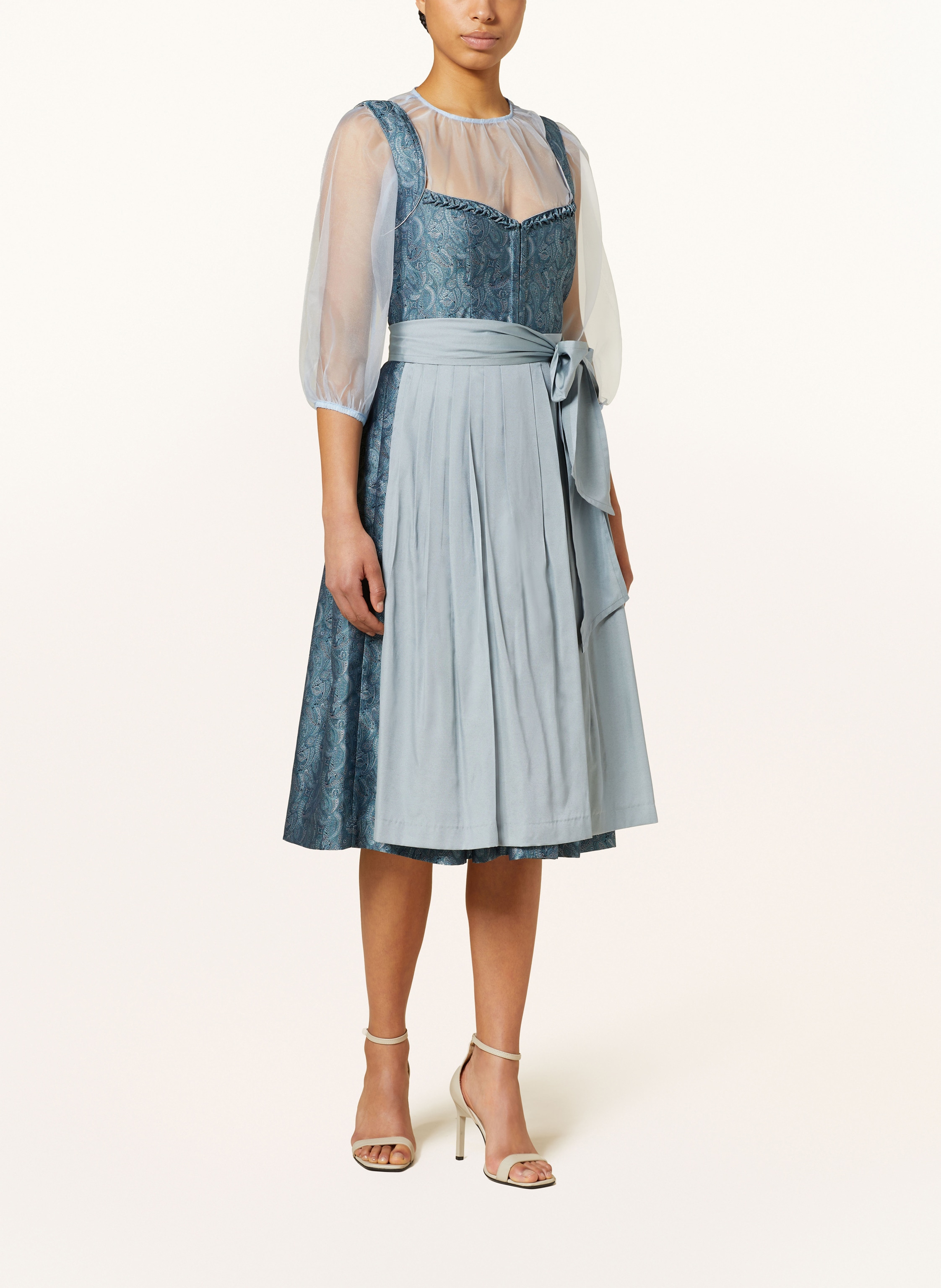 Thumbnail - Cocovero Dirndlbluse Ophie Mit 3/4-Arm blau