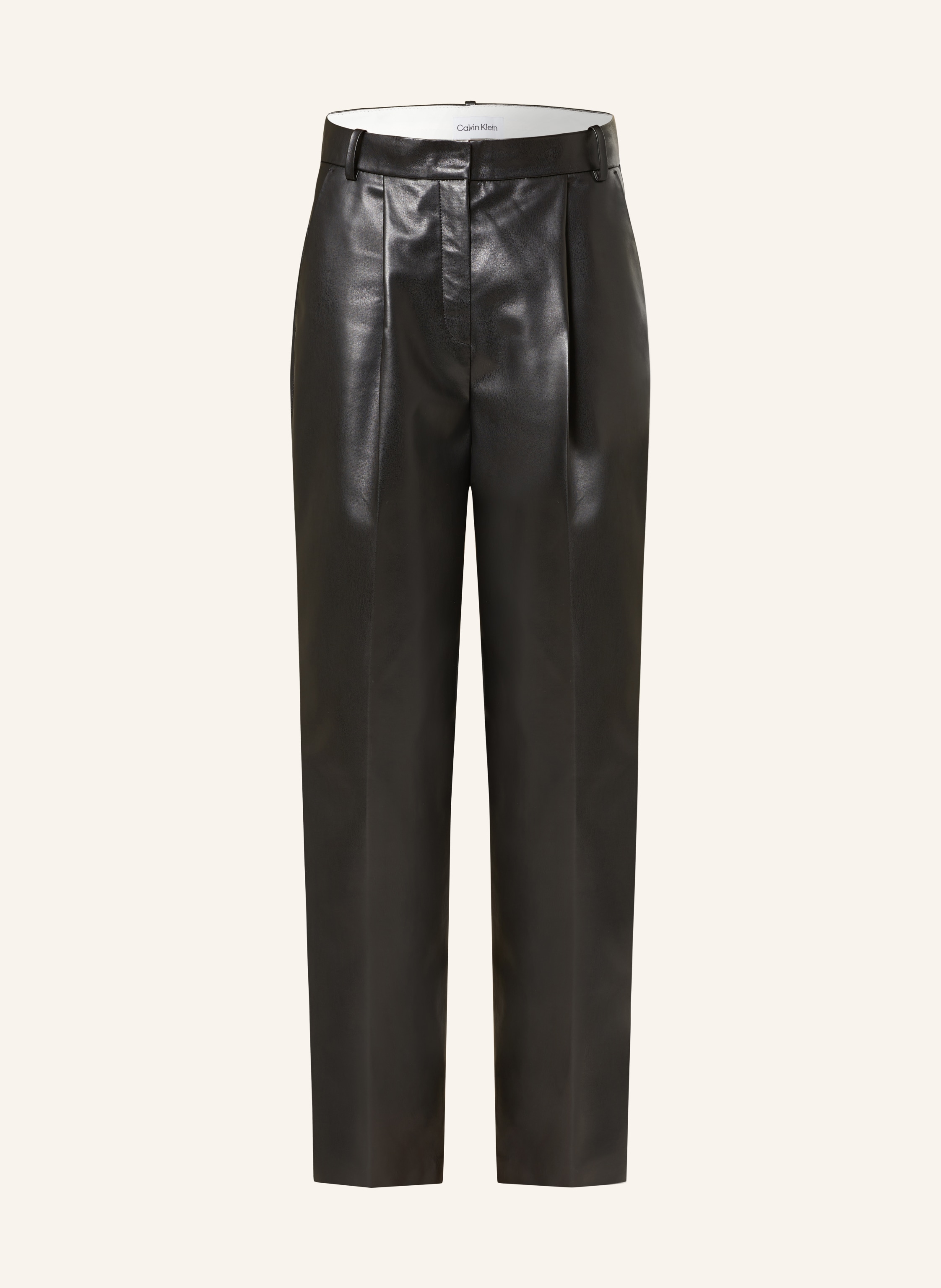 Calvin klein leather leggings deals