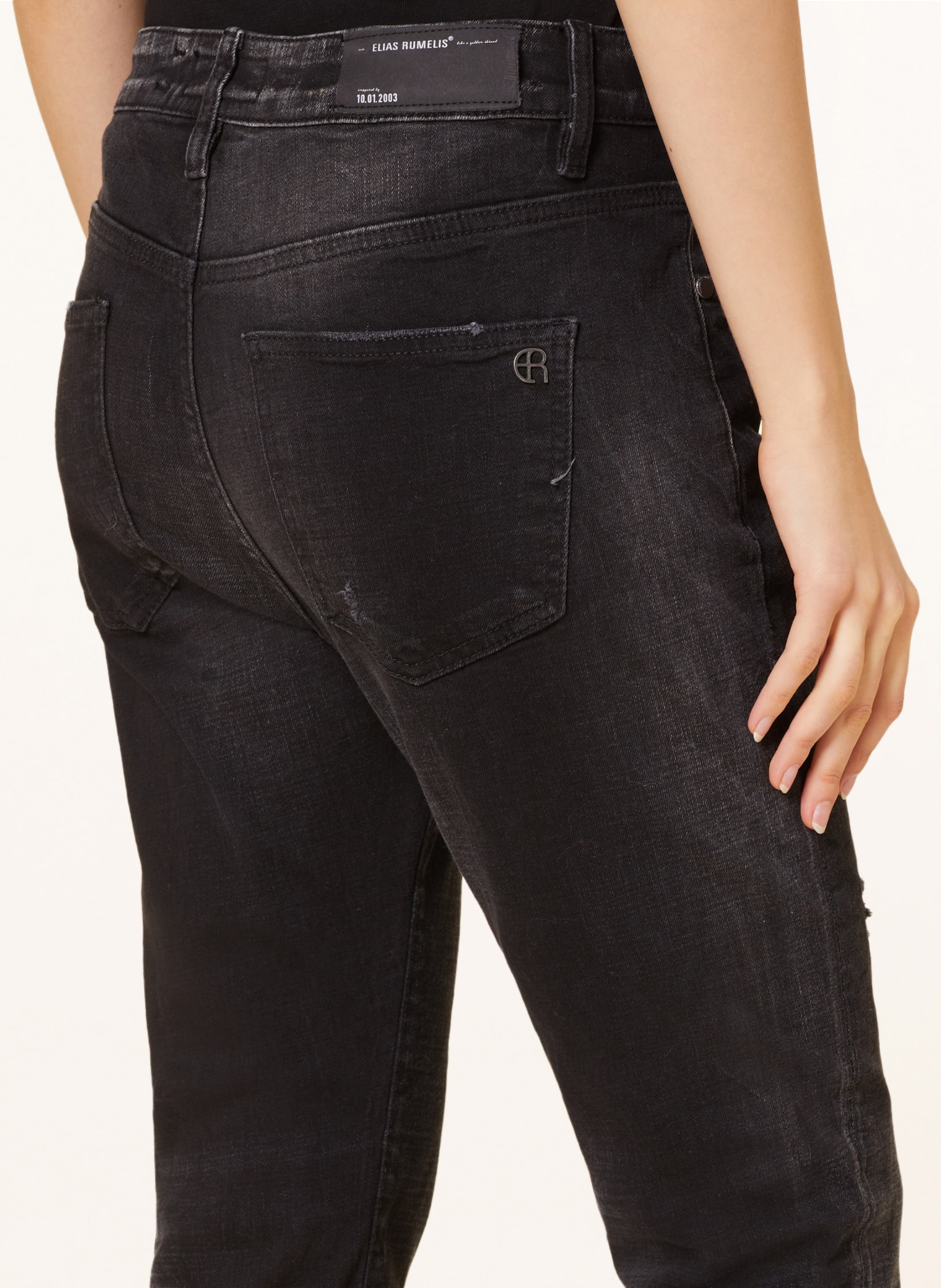 Thumbnail - Elias Rumelis Boyfriend Jeans Lani schwarz