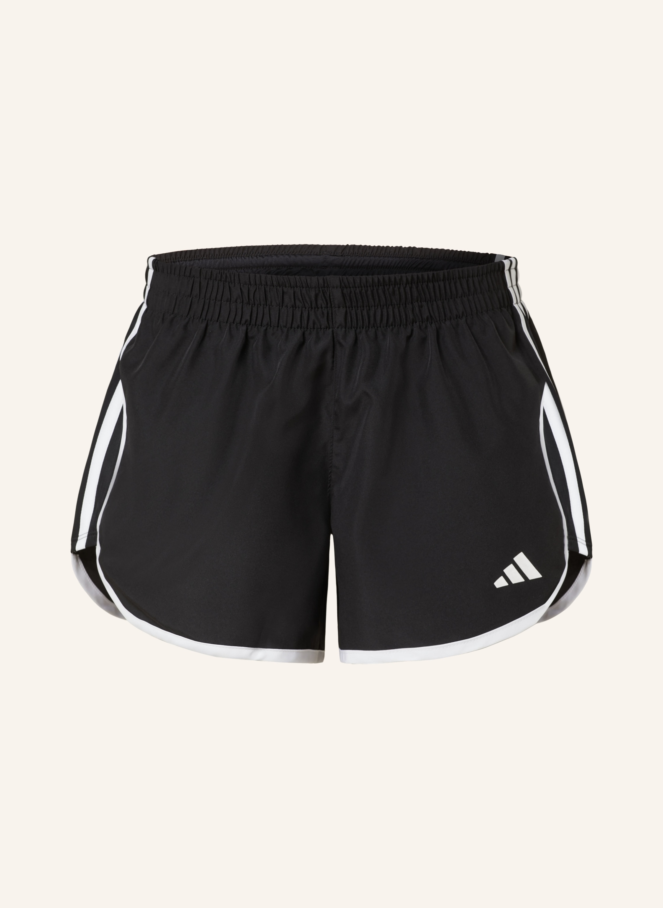 adidas 2 in 1 running shorts MARATHON 20 in black white