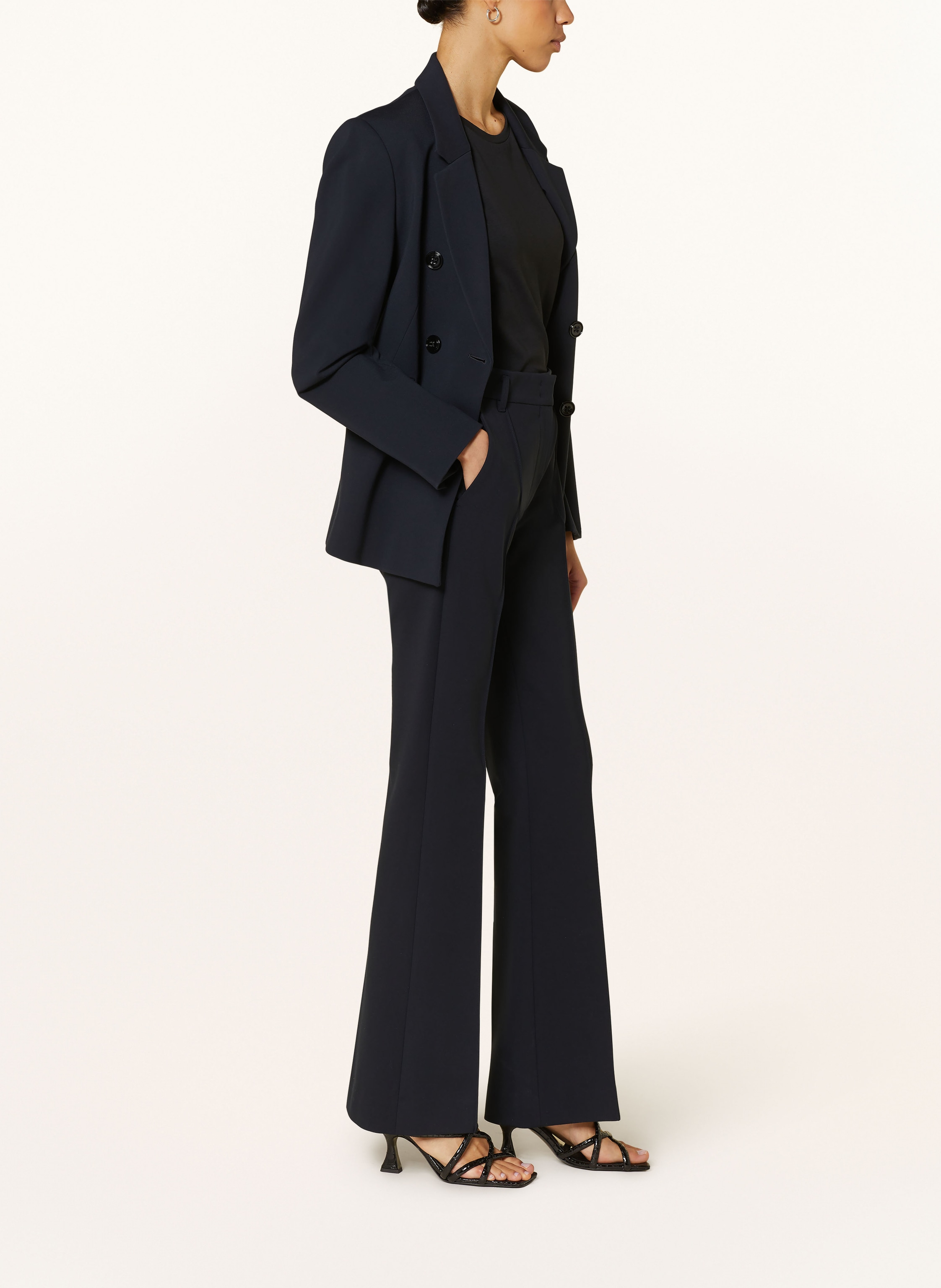 Thumbnail - Dorothee Schumacher Marlenhose Emotional Essence Aus Jersey blau