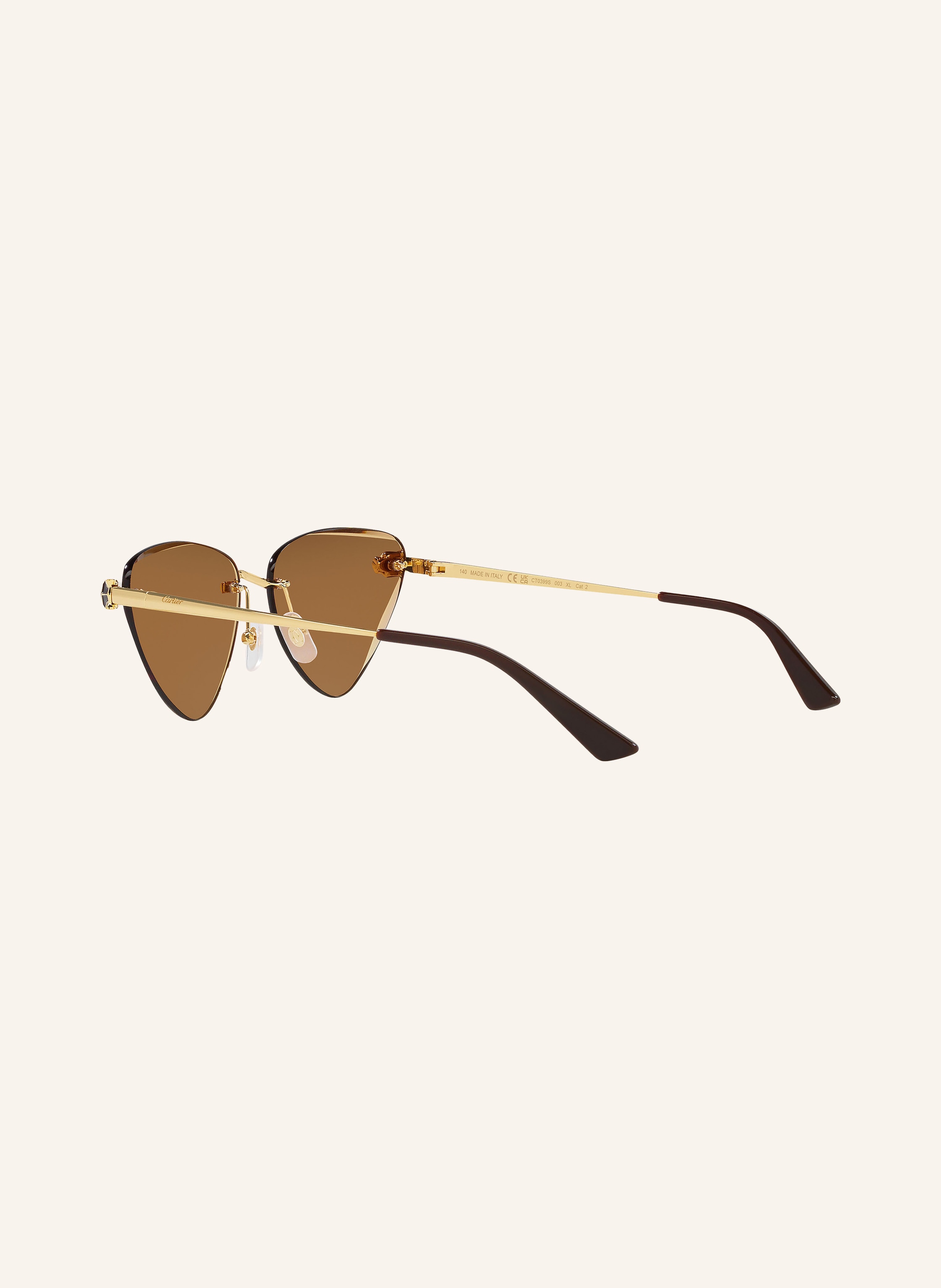 Thumbnail - Cartier Sonnenbrille ct0399s gold