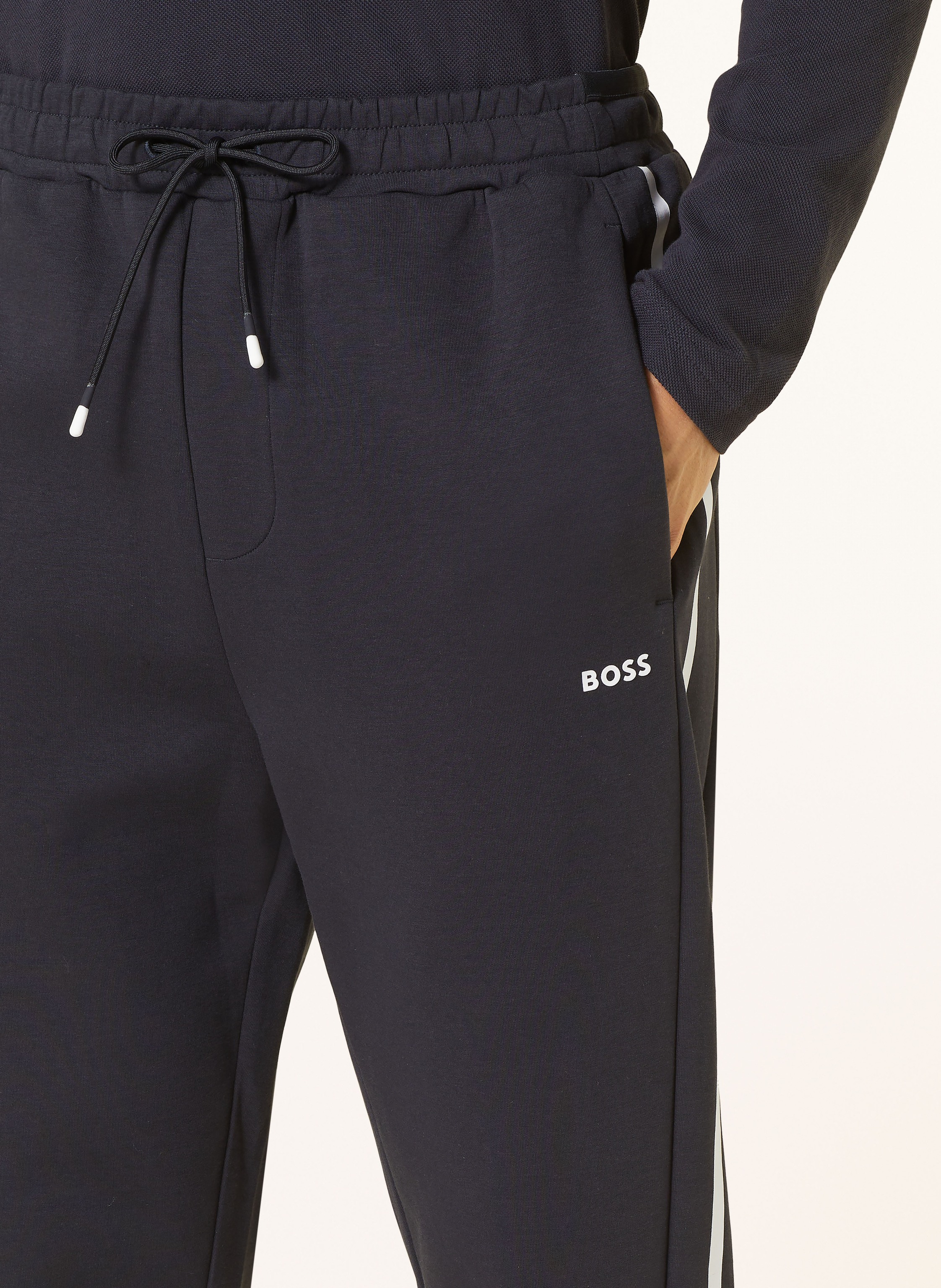 Thumbnail - Boss Sweatpants Hadikonos Mit Galonstreifen blau