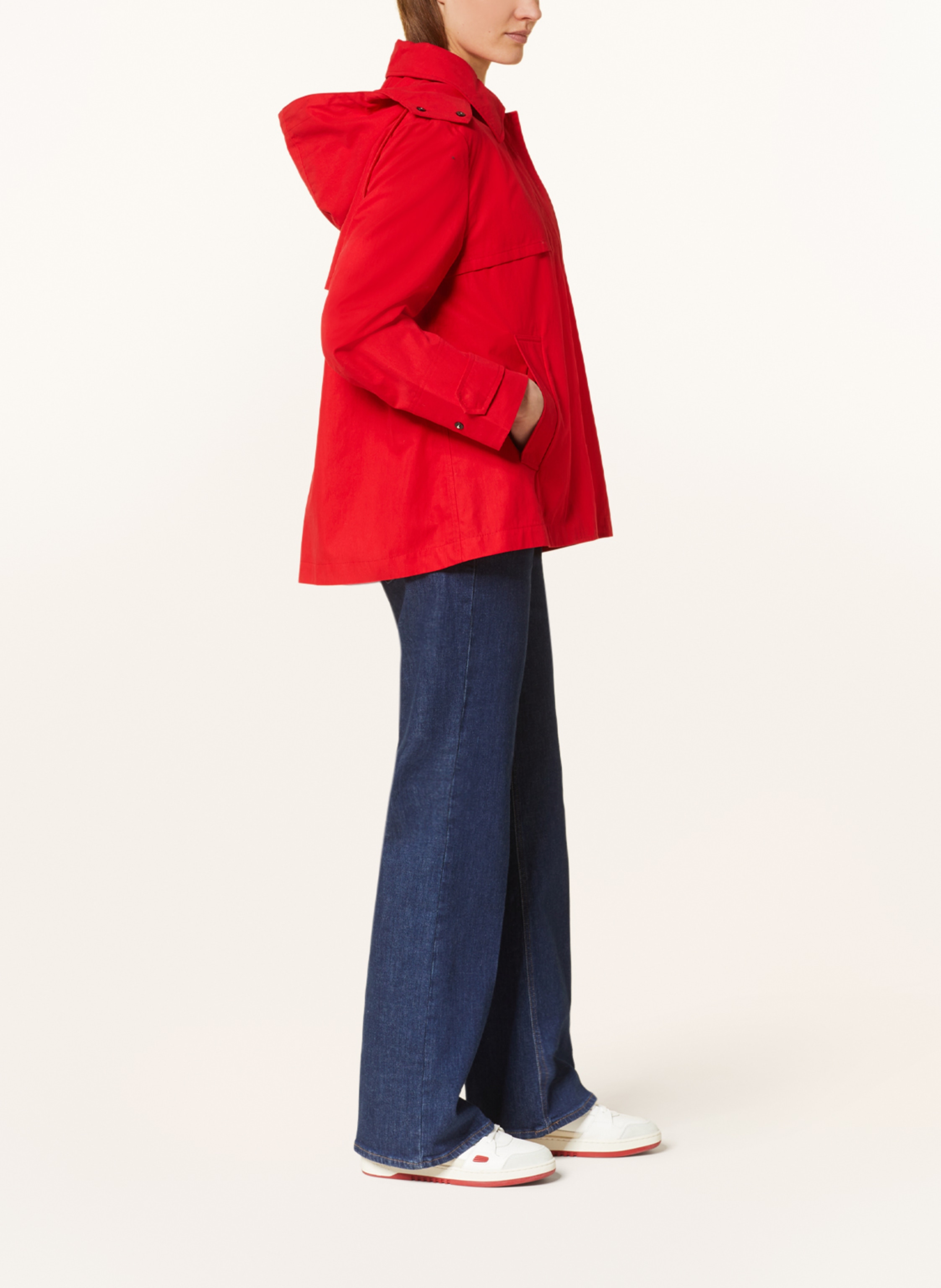 Thumbnail - Darling Harbour Jacke Mit Abnehmbarer Kapuze rot