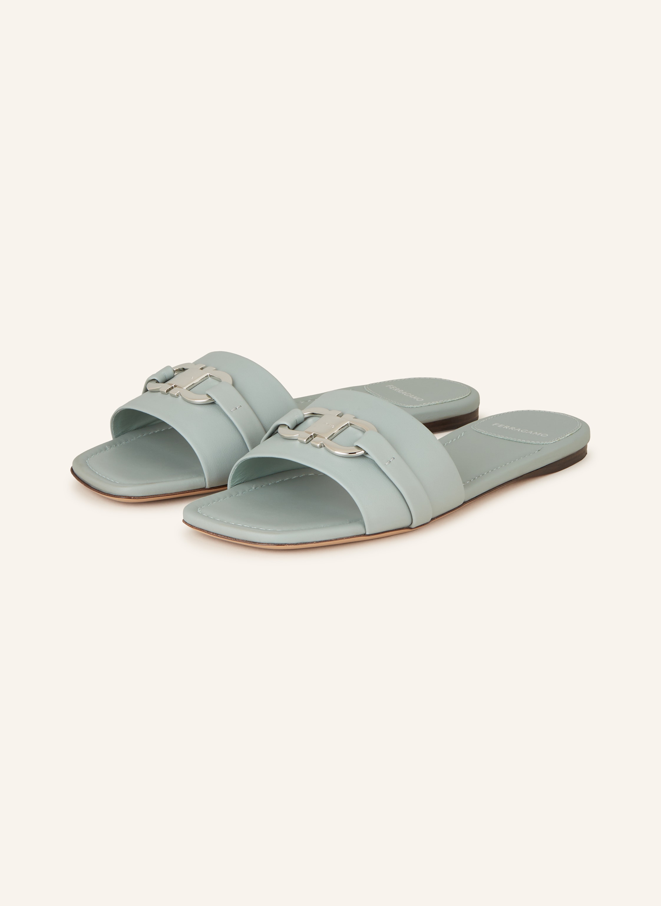 FERRAGAMO Slides LEAH in light blue