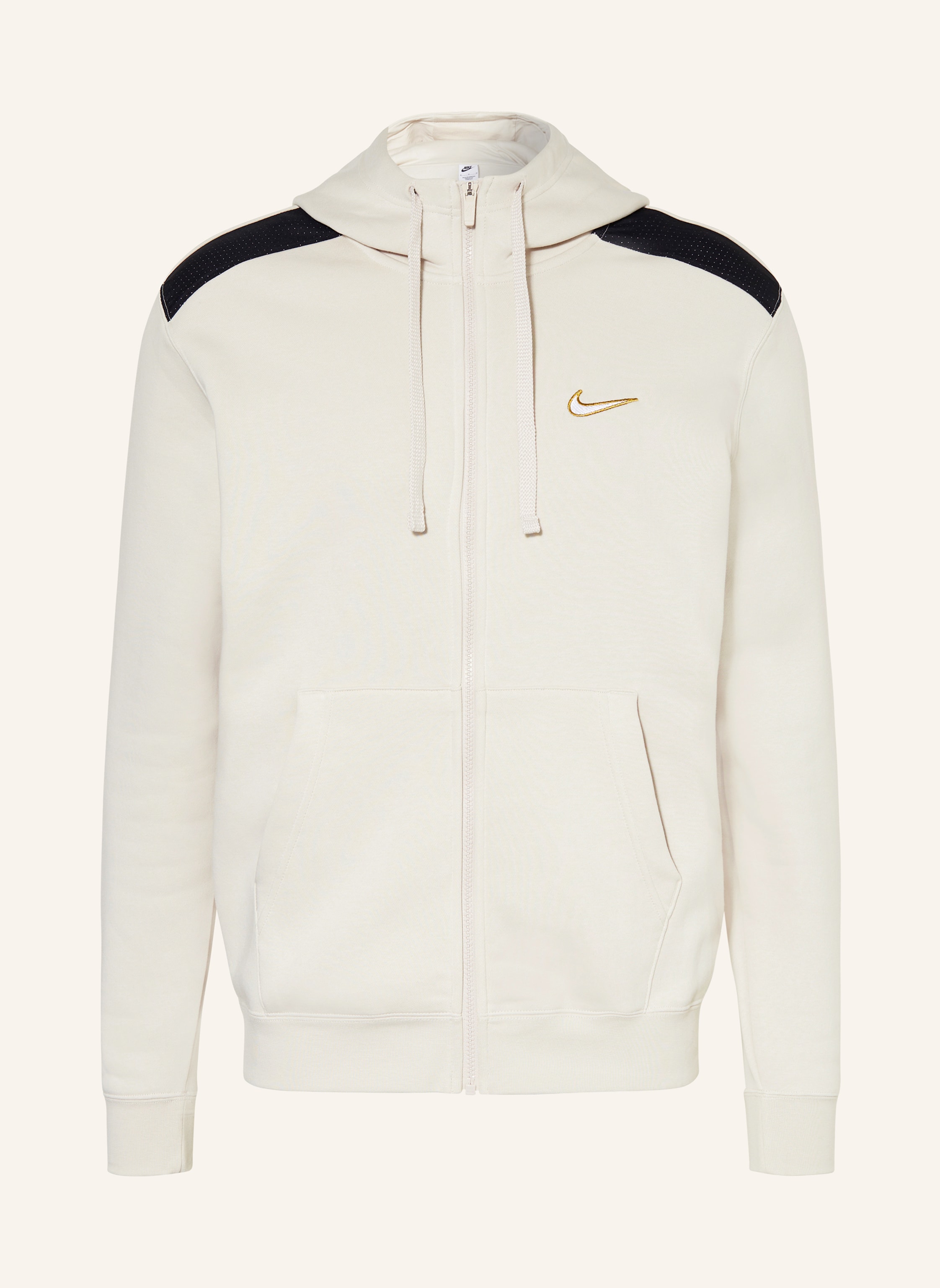 Nike Sweat jacket in cream black