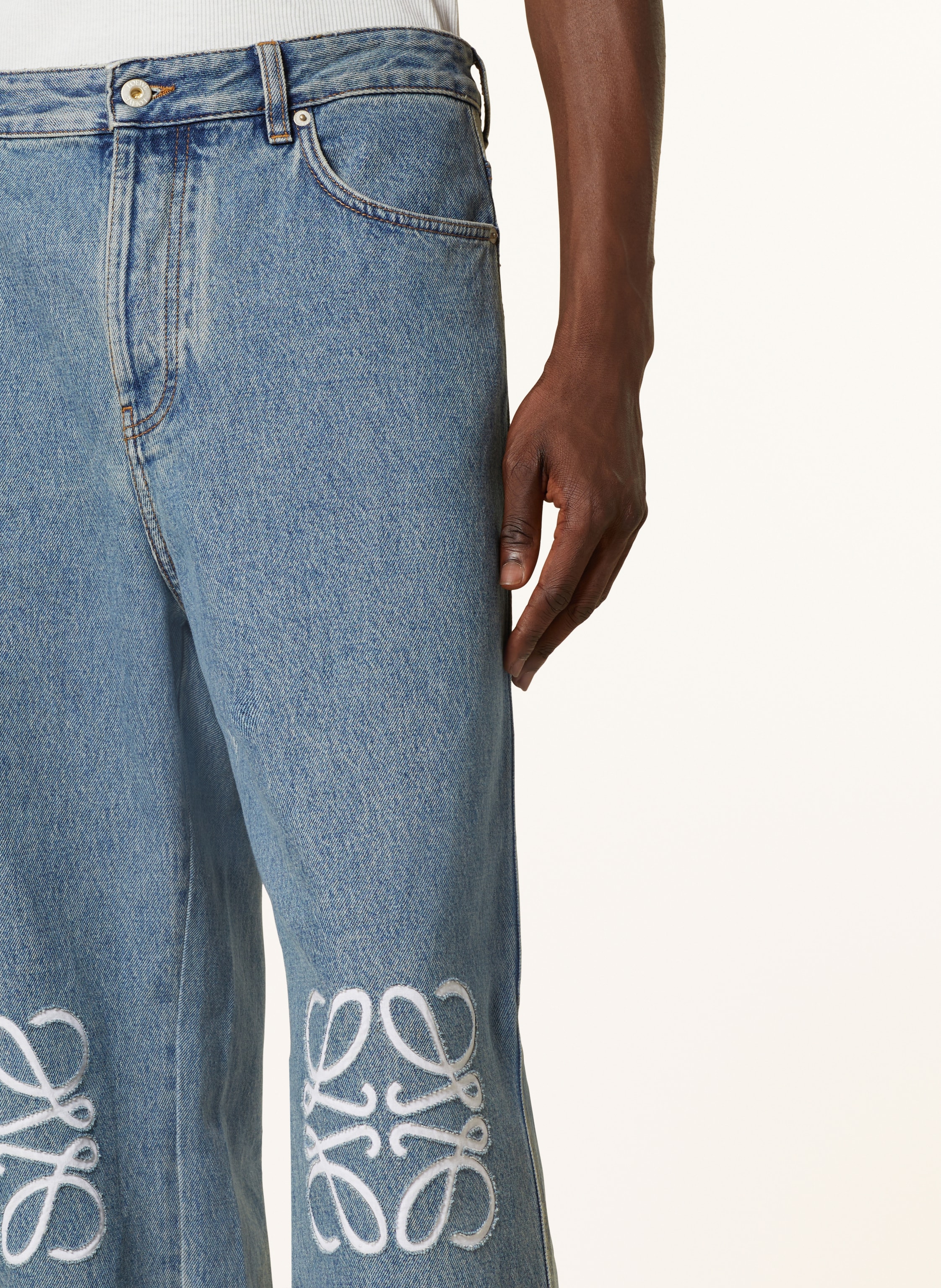 Thumbnail - Loewe Jeans Anagram Baggy Fit blau