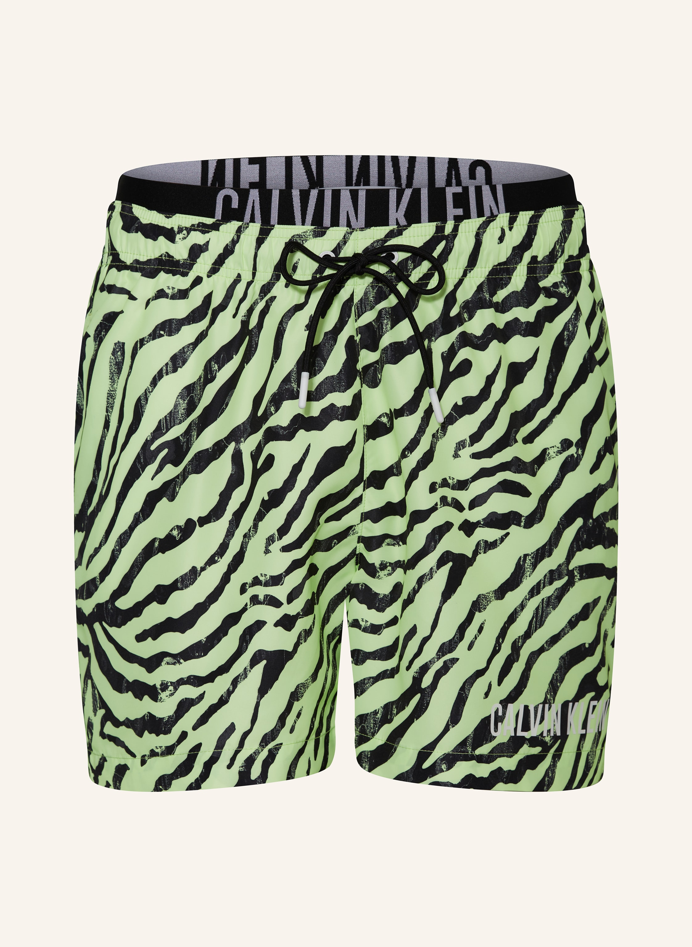 Calvin Klein Swim shorts in neon yellow black