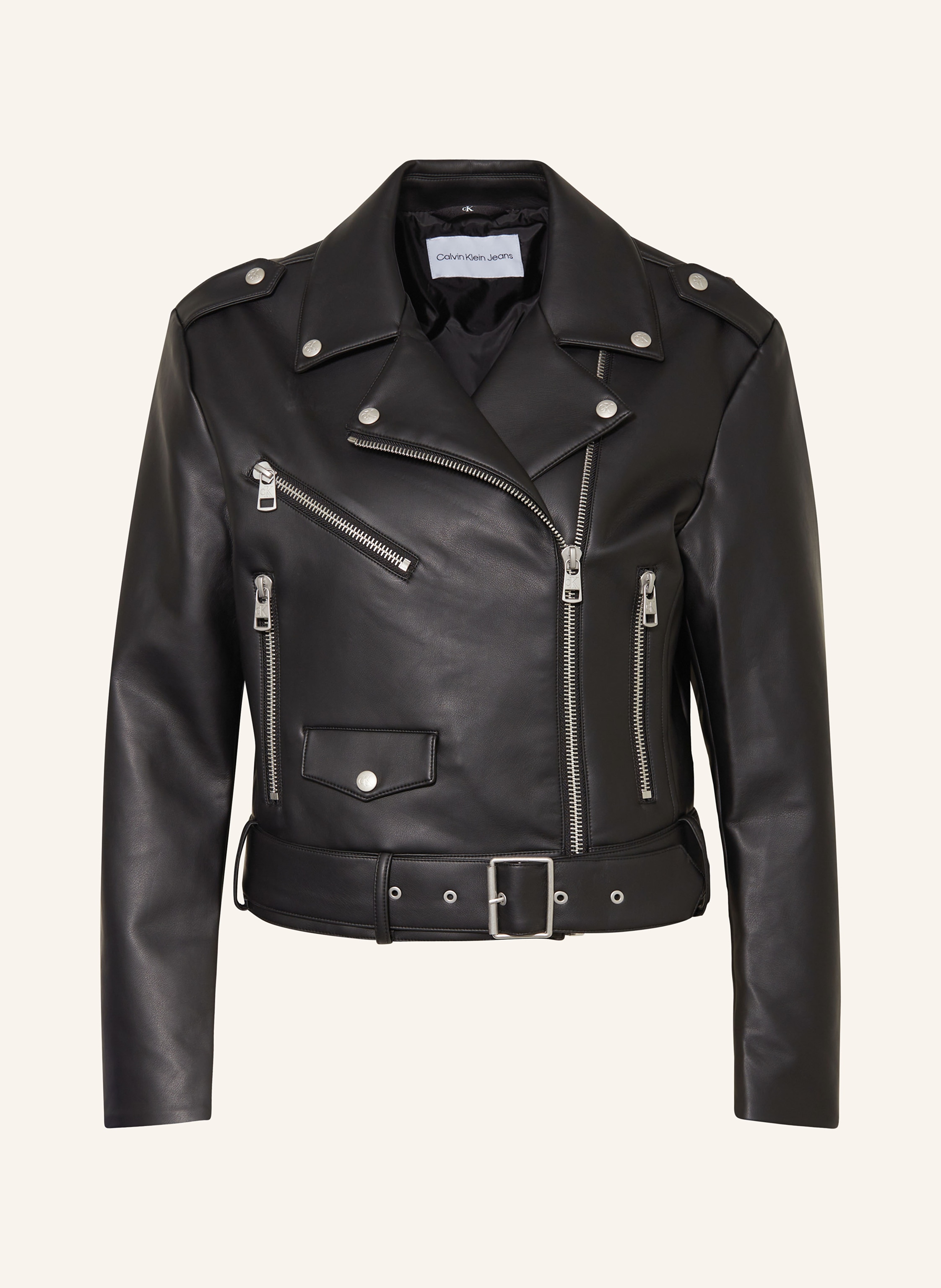 Calvin klein leather jacket womens cheap