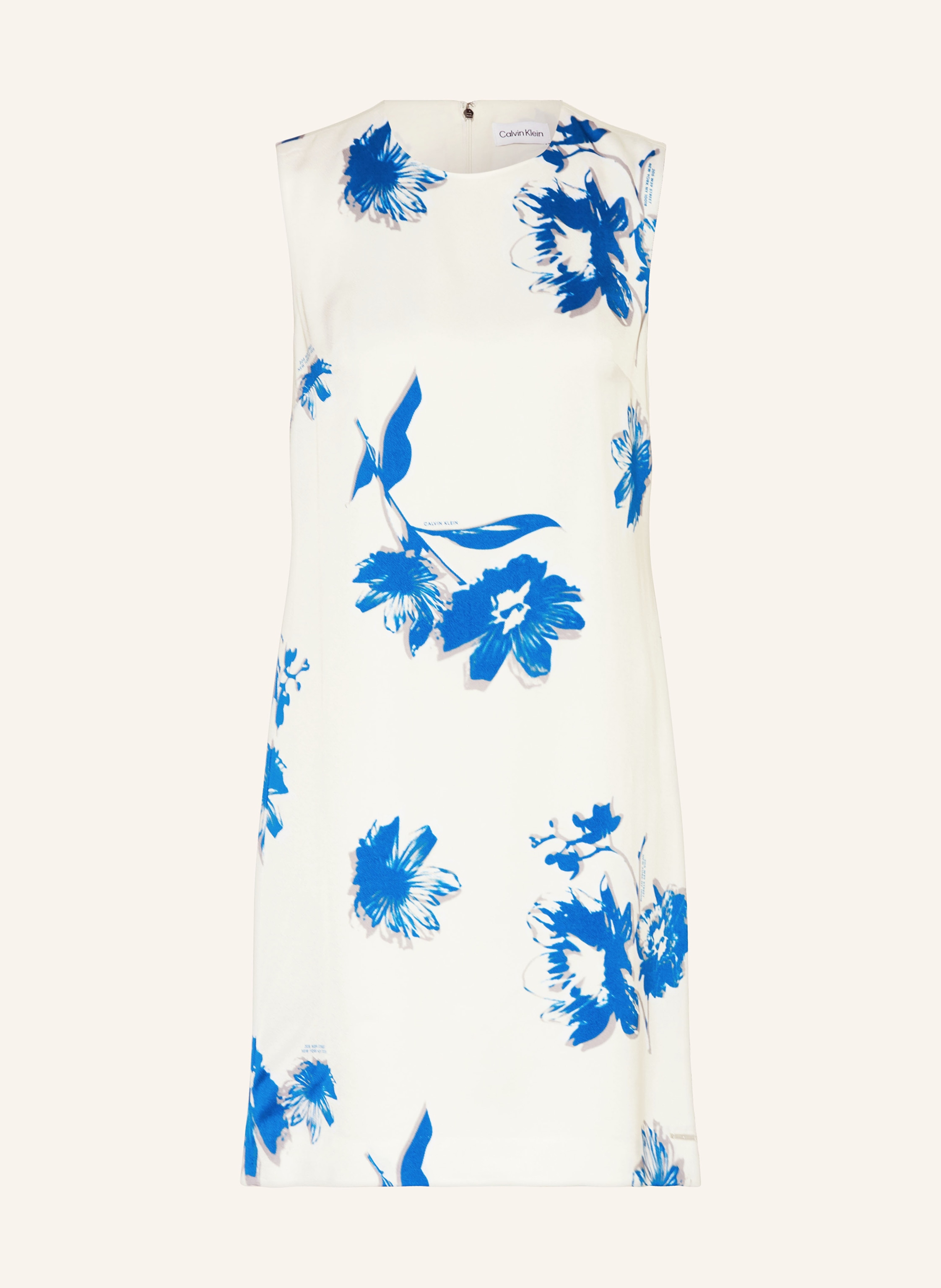 Calvin klein blue and discount white dress