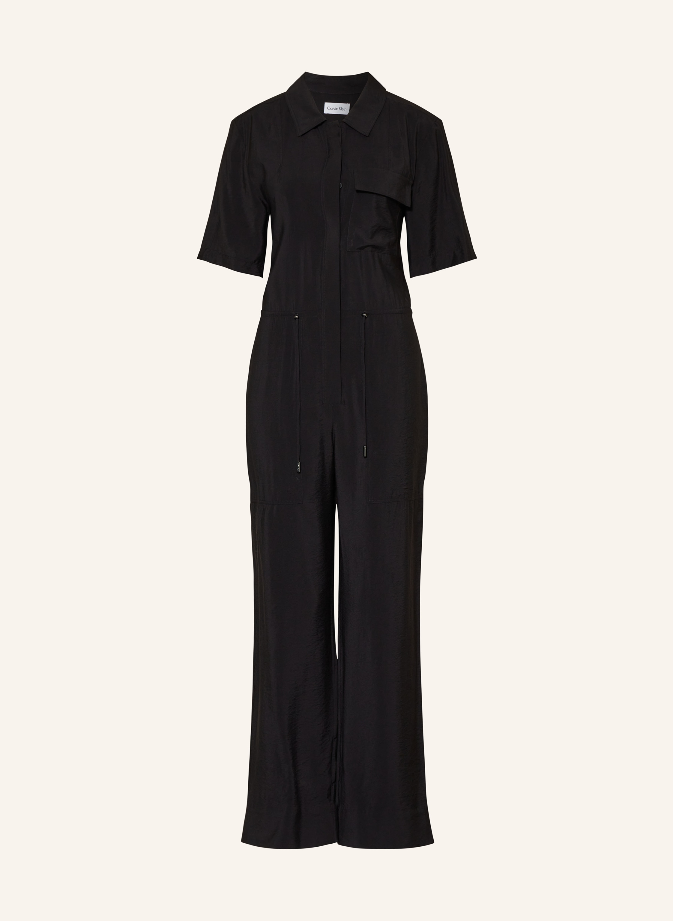 Black calvin 2025 klein jumpsuit