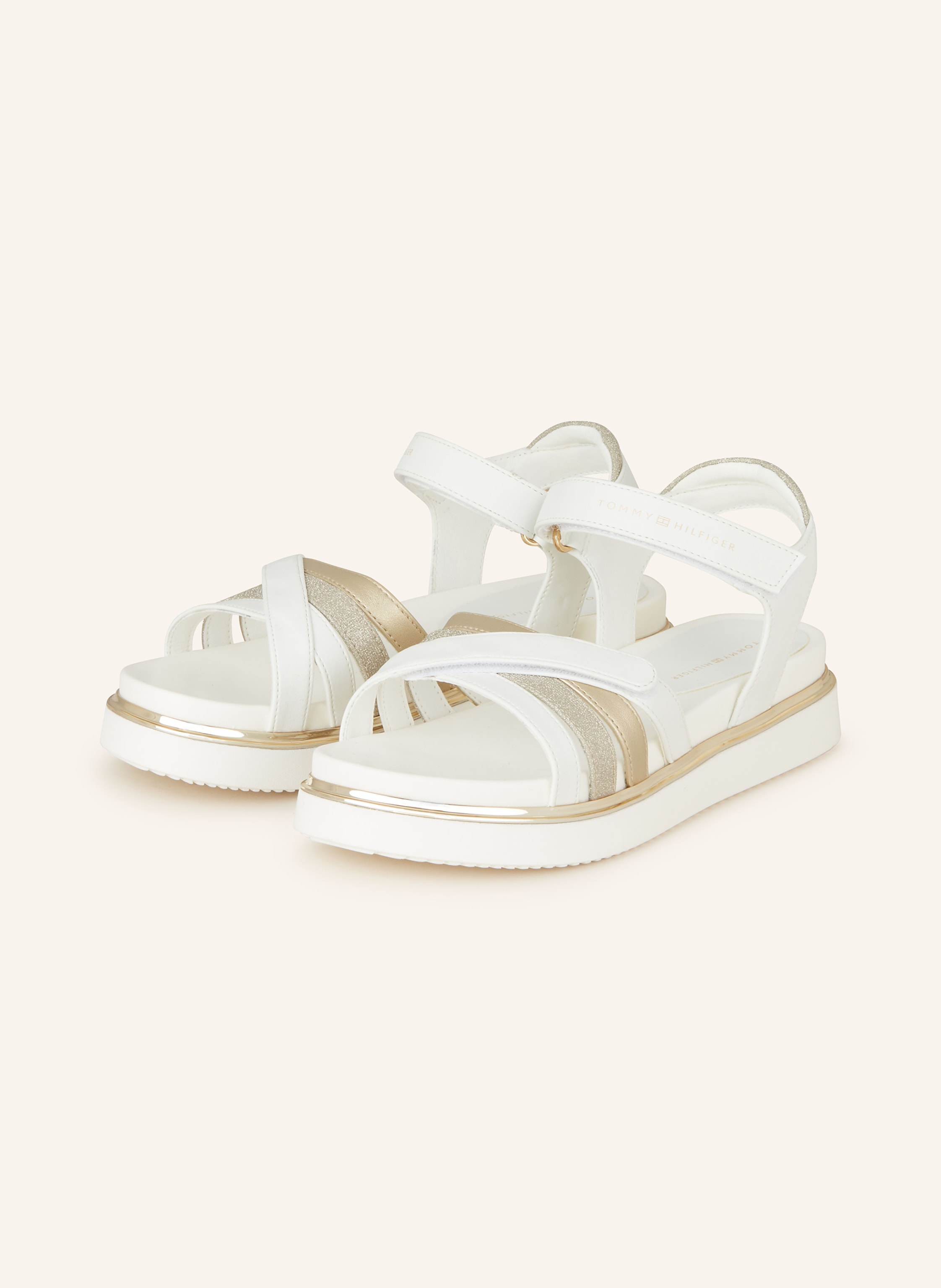 Sandalen weiß tommy hilfiger clearance