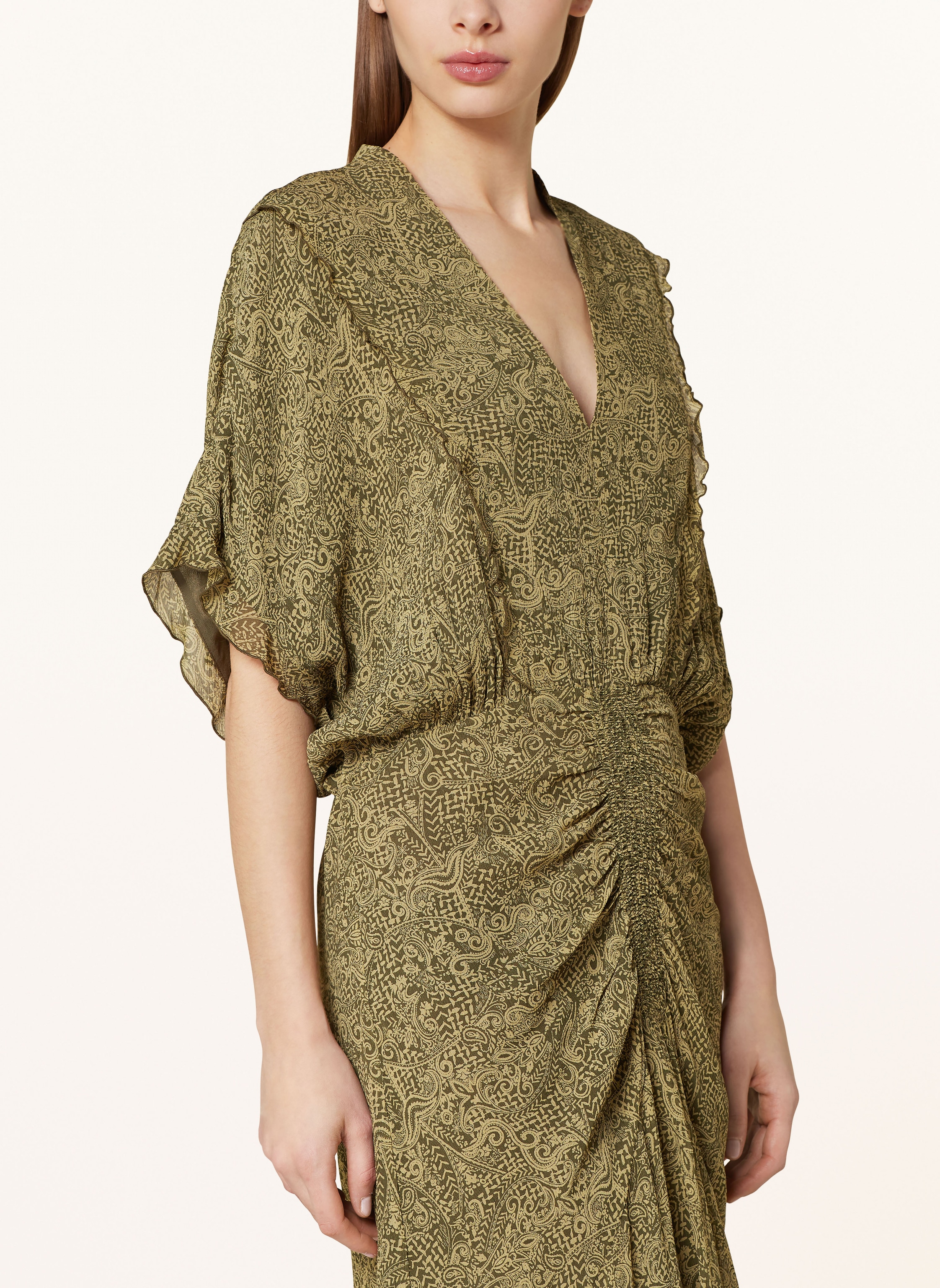 Thumbnail - Lala Berlin Kleid Dilyana Mit Rüschen gruen