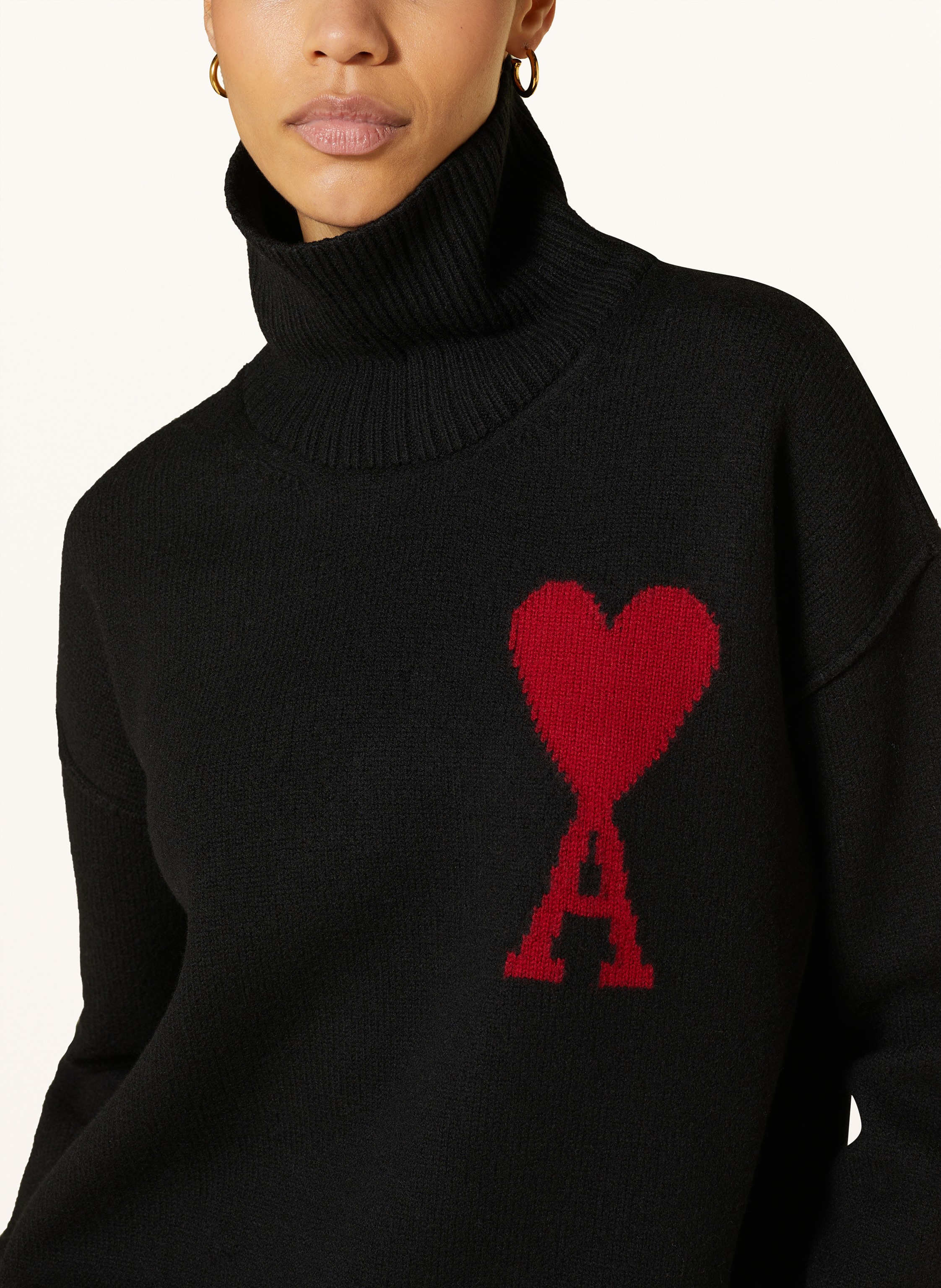 Thumbnail - Ami Paris Rollkragenpullover schwarz