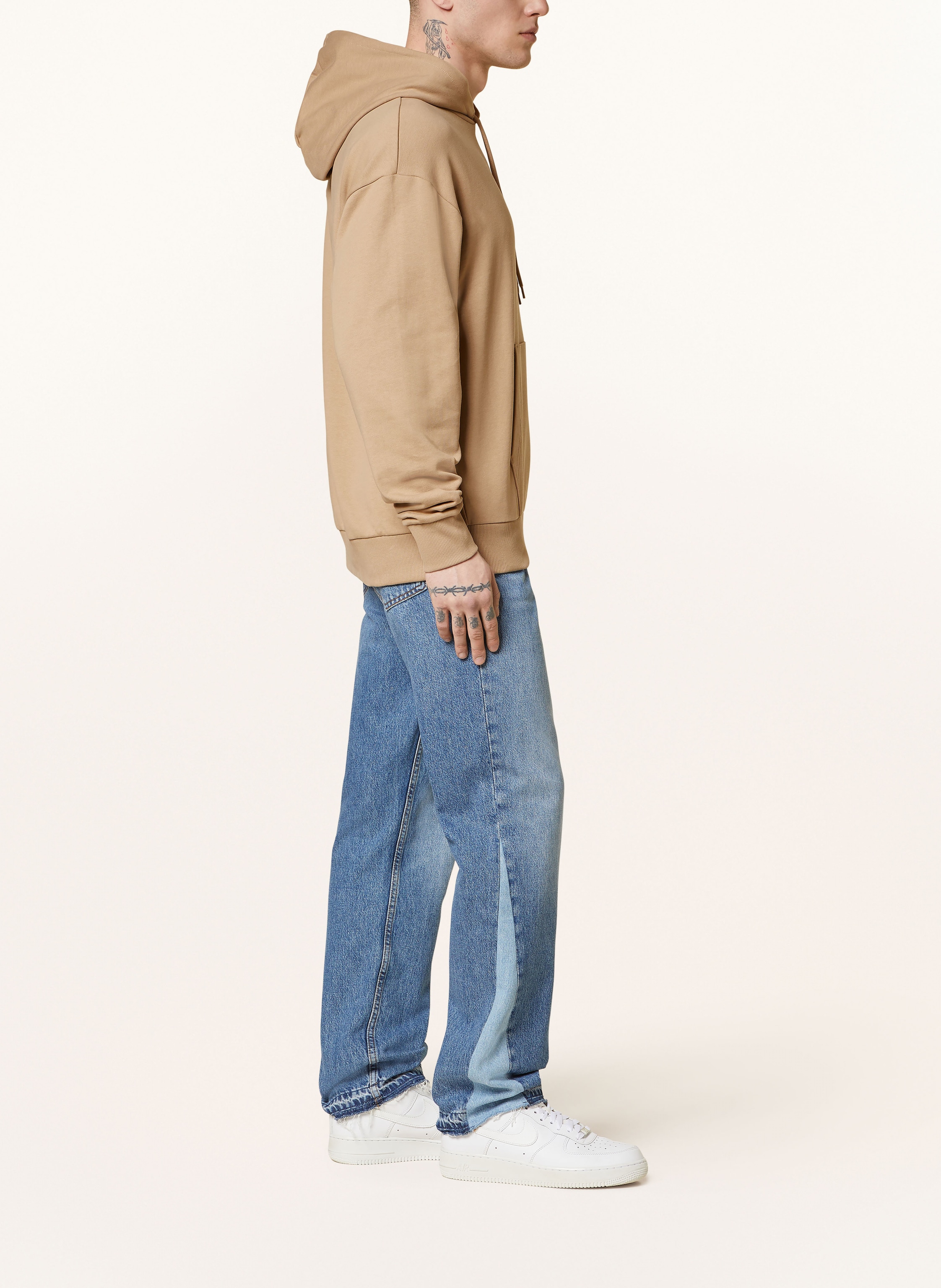 Thumbnail - Hugo Blue Hoodie Nalonso beige