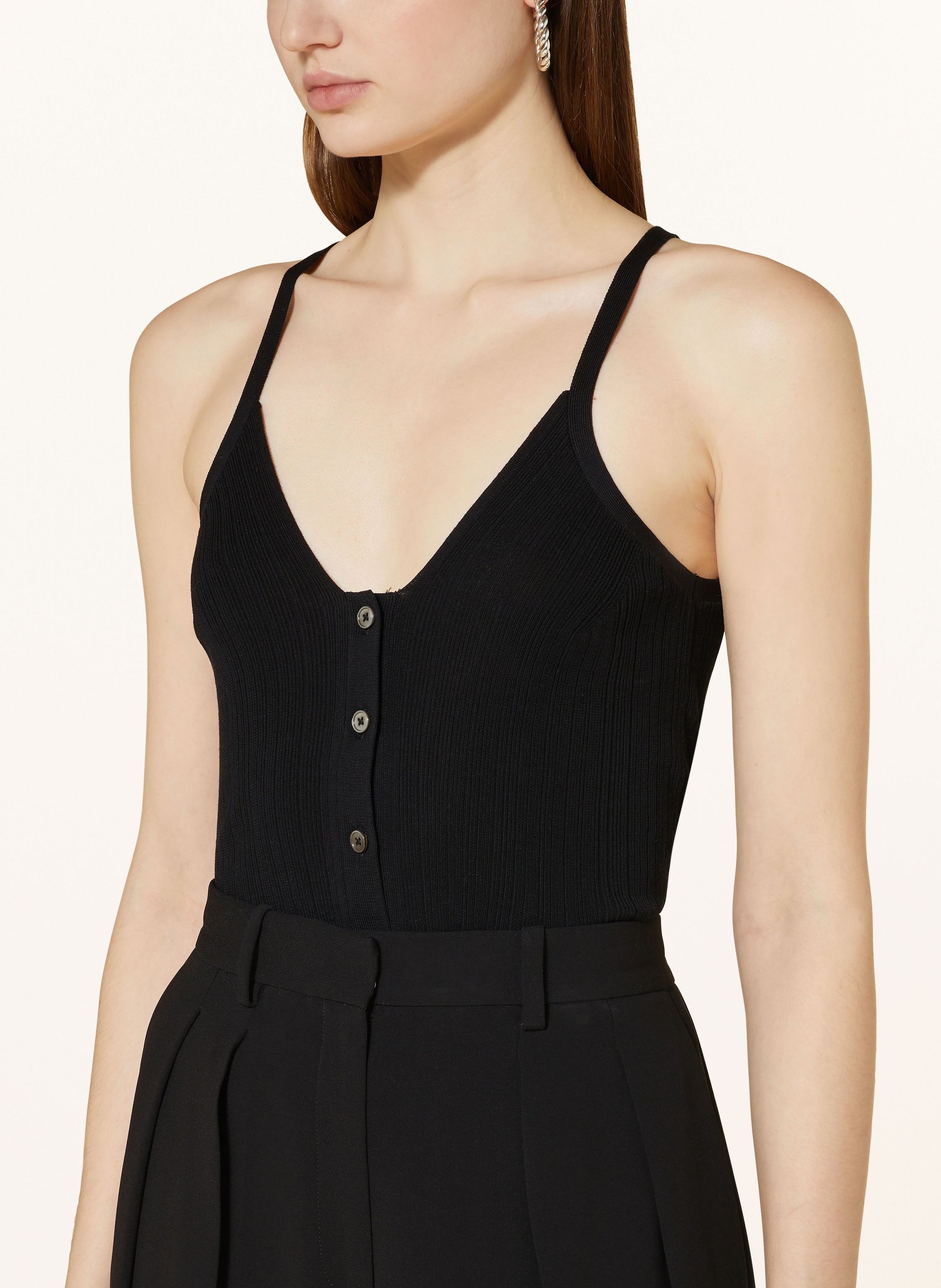 Thumbnail - Drykorn Stricktop Ginni schwarz