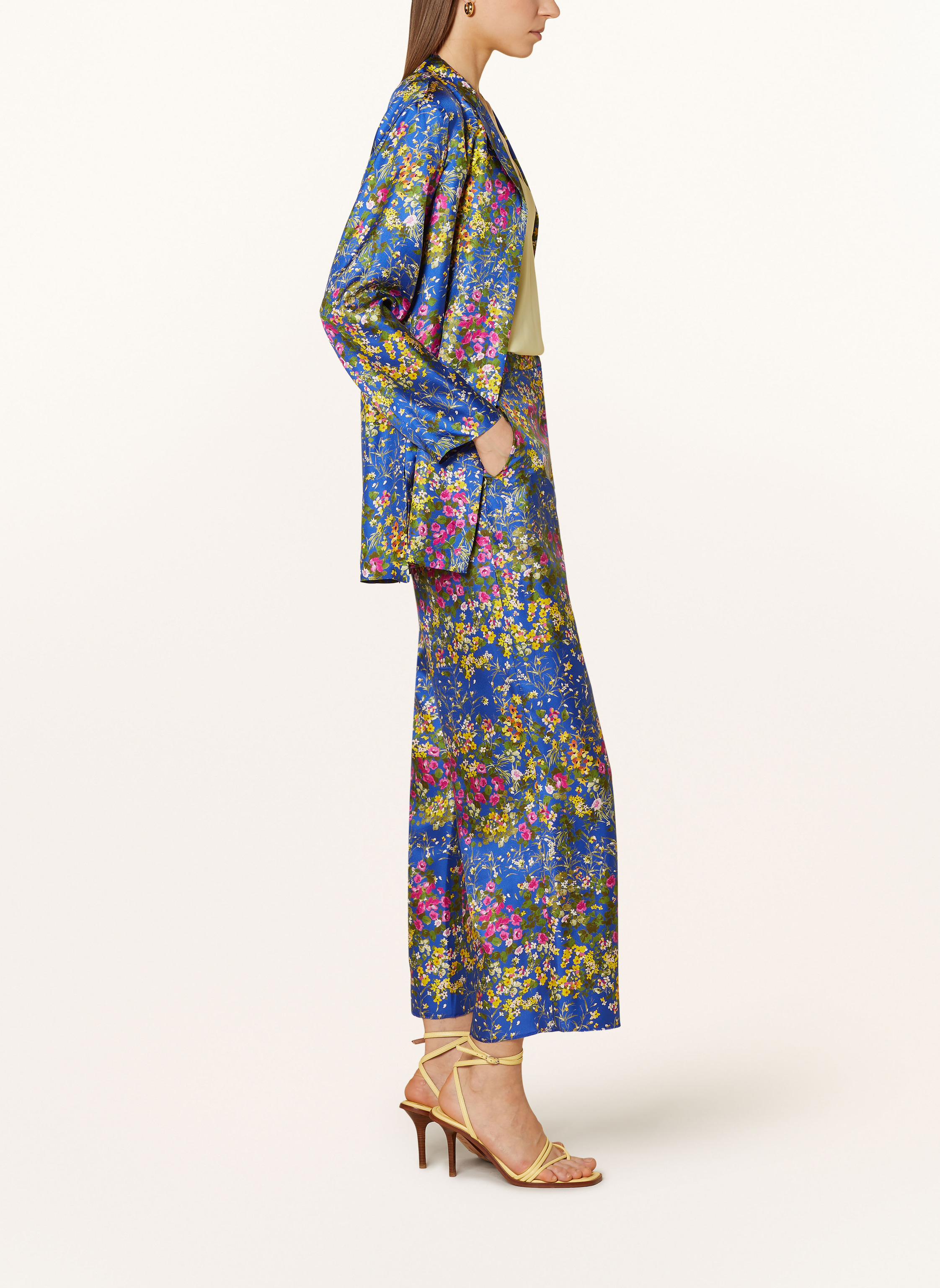 Thumbnail - Max Mara Studio Seiden-Culotte Operoso blau