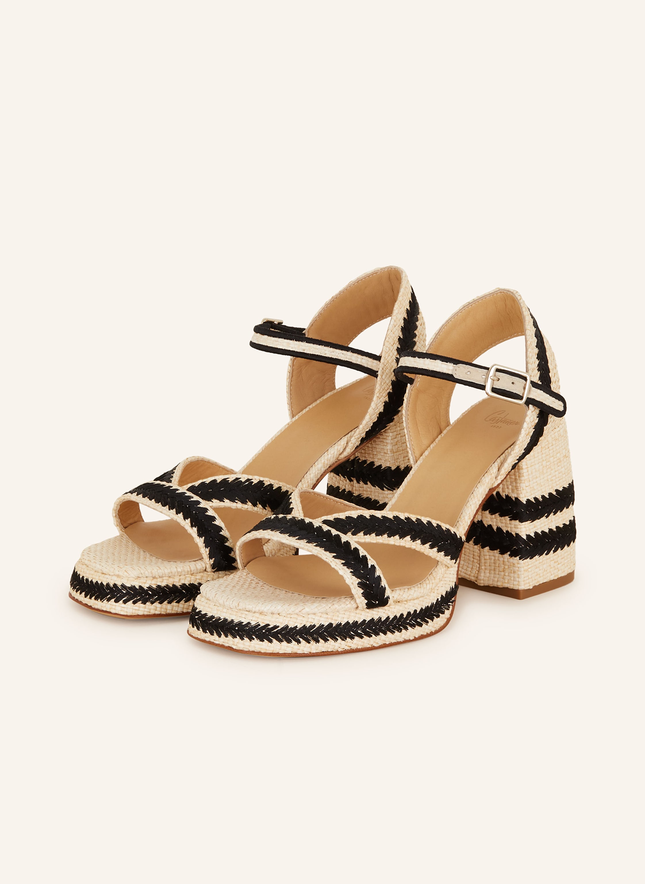 Castaner Sandals VEGA in cream black